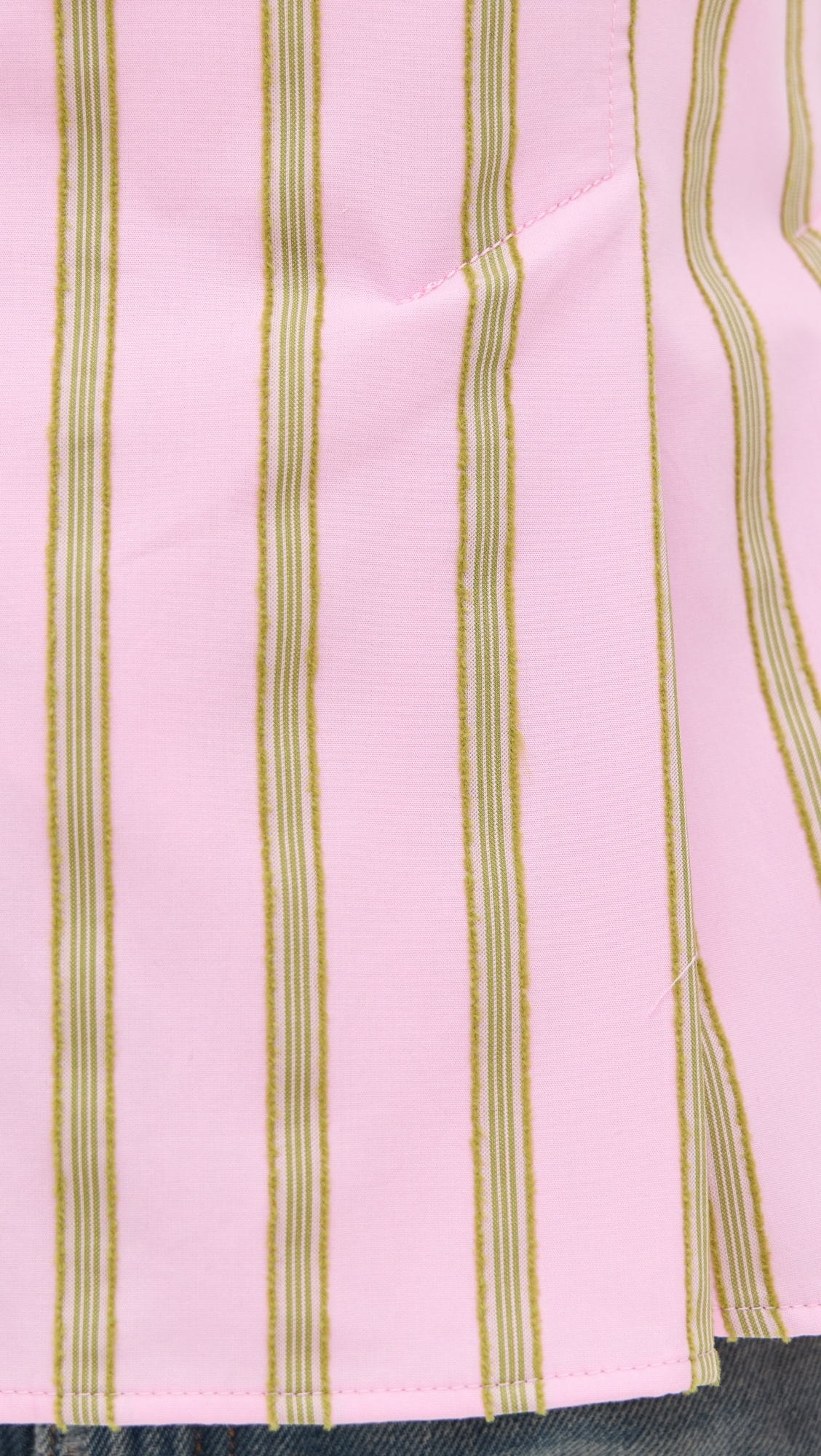 Soft Jacquard Weave Blouson Sleeve Top - 5