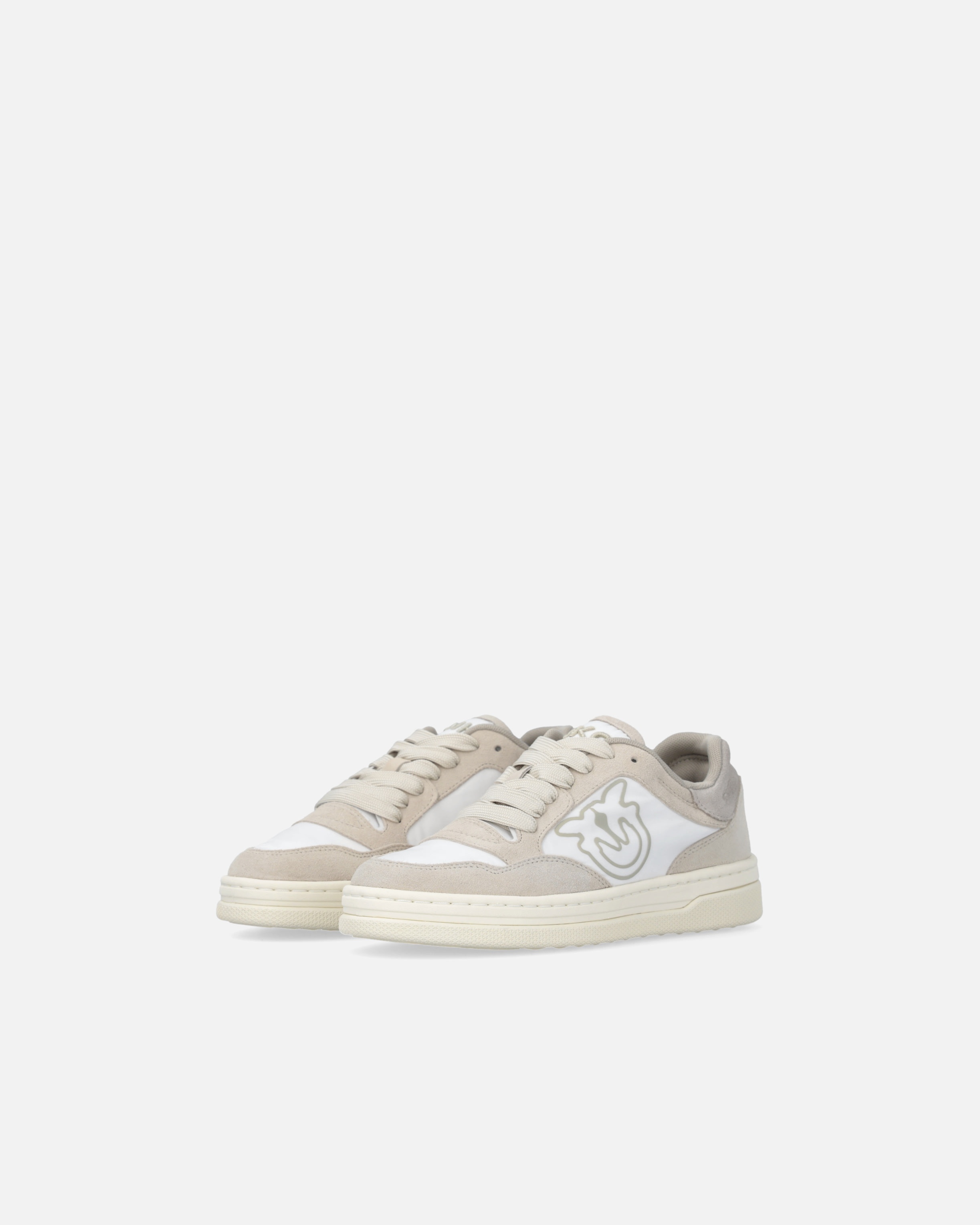 FLAT LEATHER SNEAKERS WITH CONTRASTING LOGO - 6