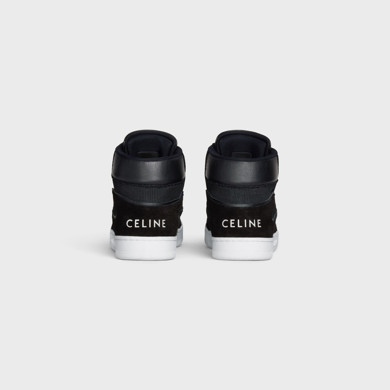 CELINE CT-01 "Z" TRAINER HIGH TOP SNEAKER in CALFSKIN AND MESH outlook