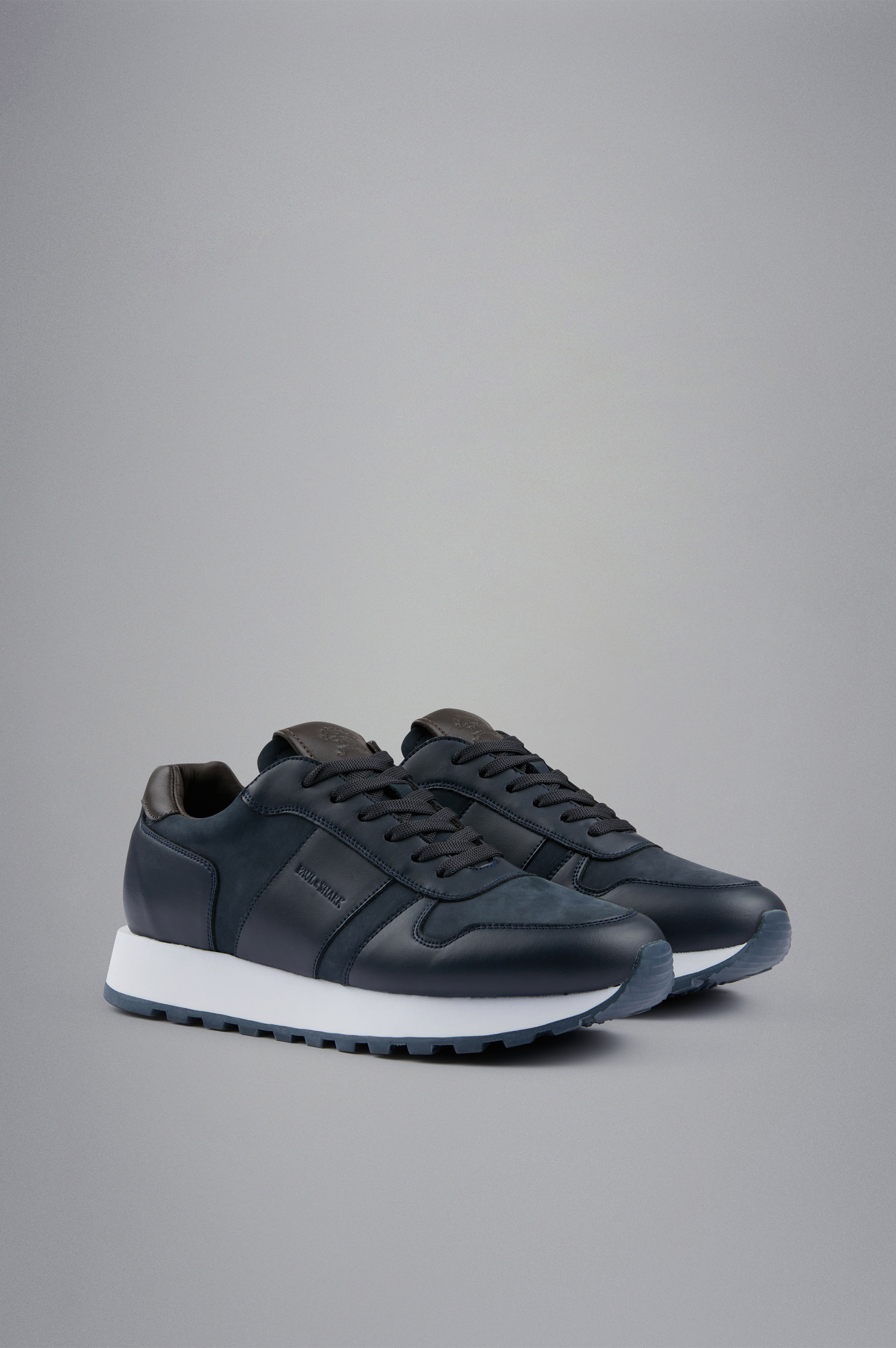 LEATHER AND SUEDE SNEAKERS - 4