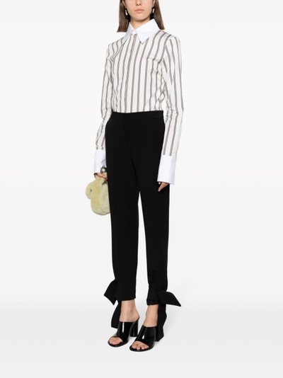 MSGM tie-fastening tailored trousers outlook