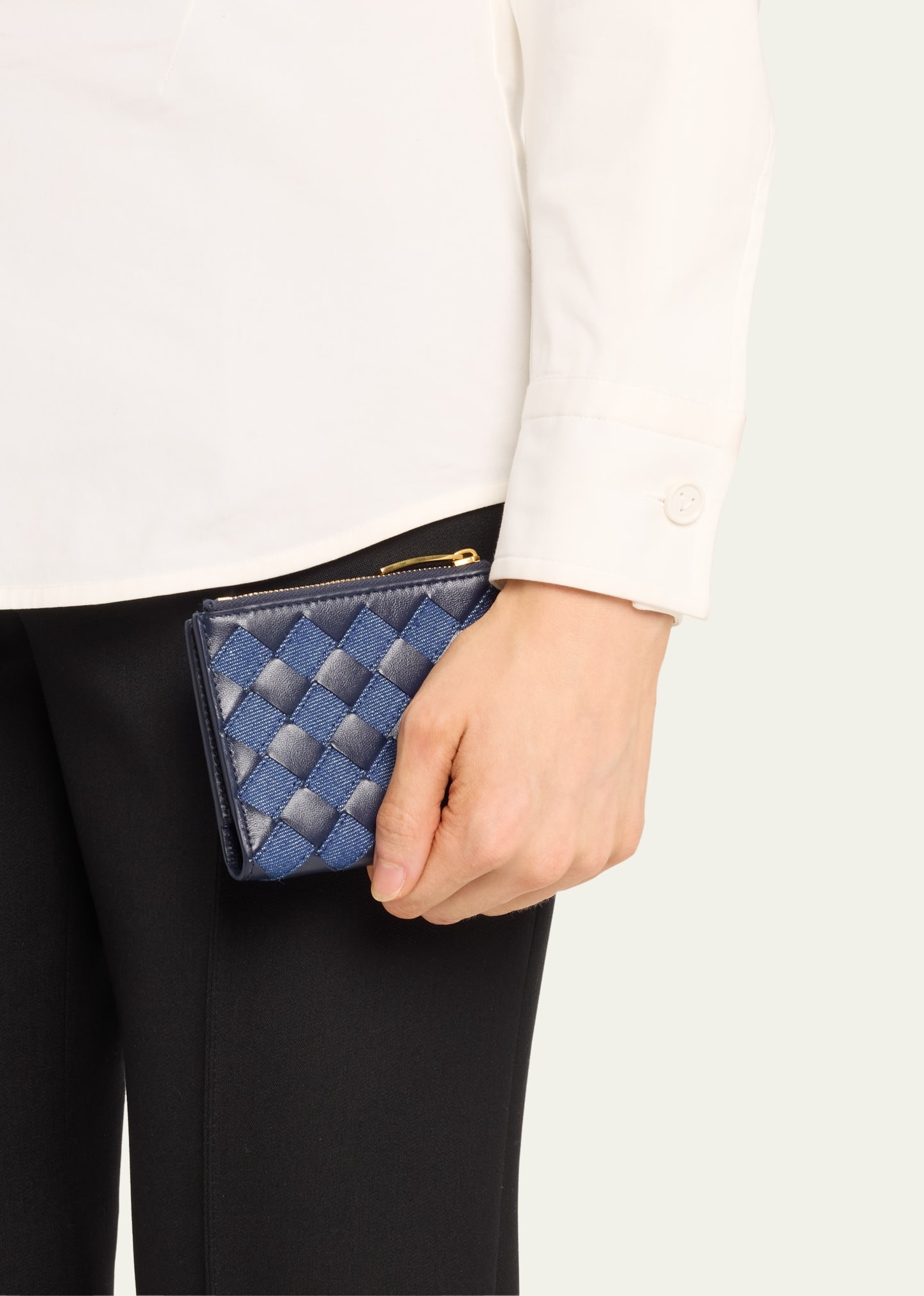 Small Bifold Denim Wallet - 2