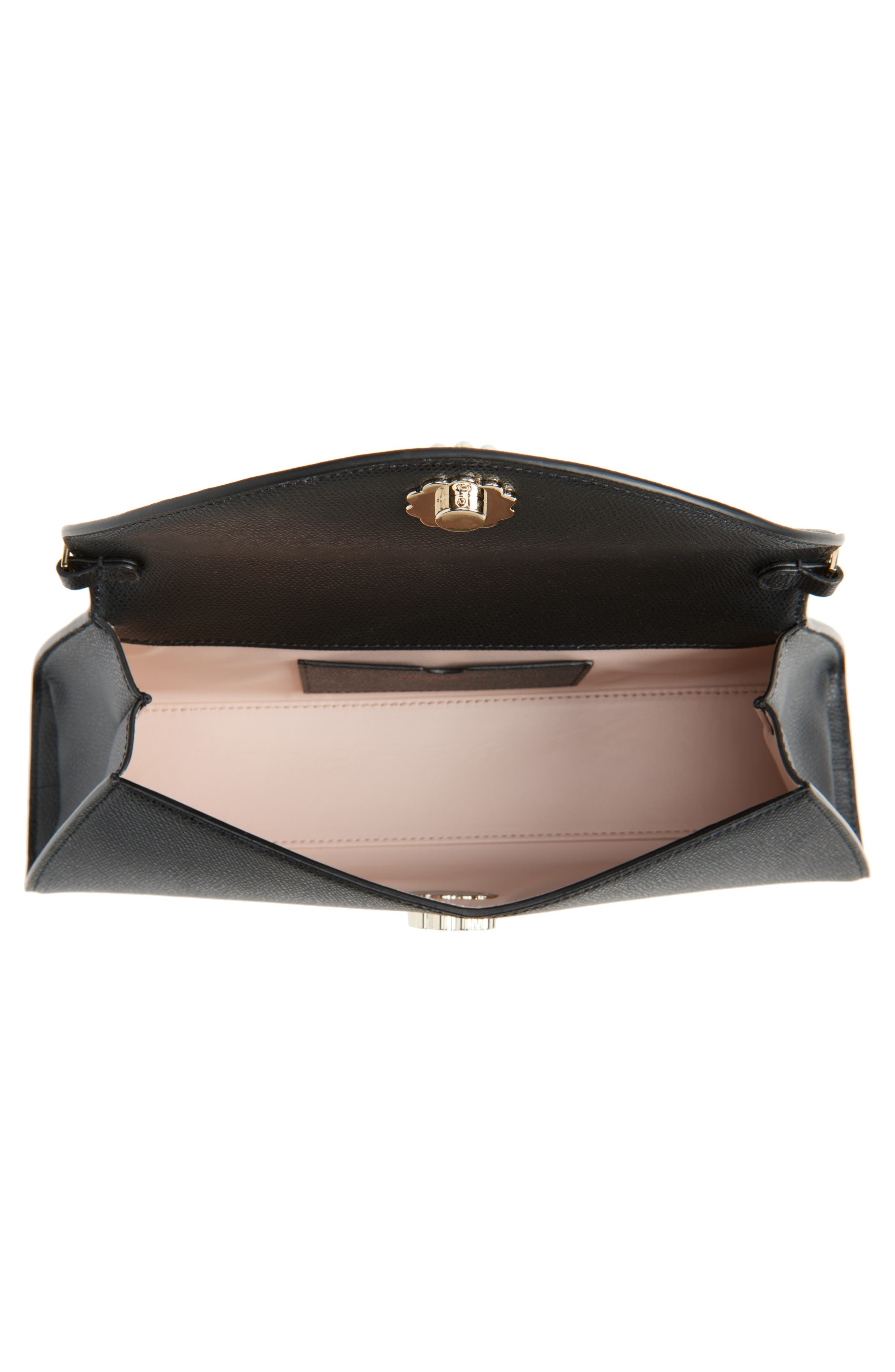 Simone Rocha Pochette Valentine Leather Shoulder Bag in Black/Pearl at Nordstrom - 5