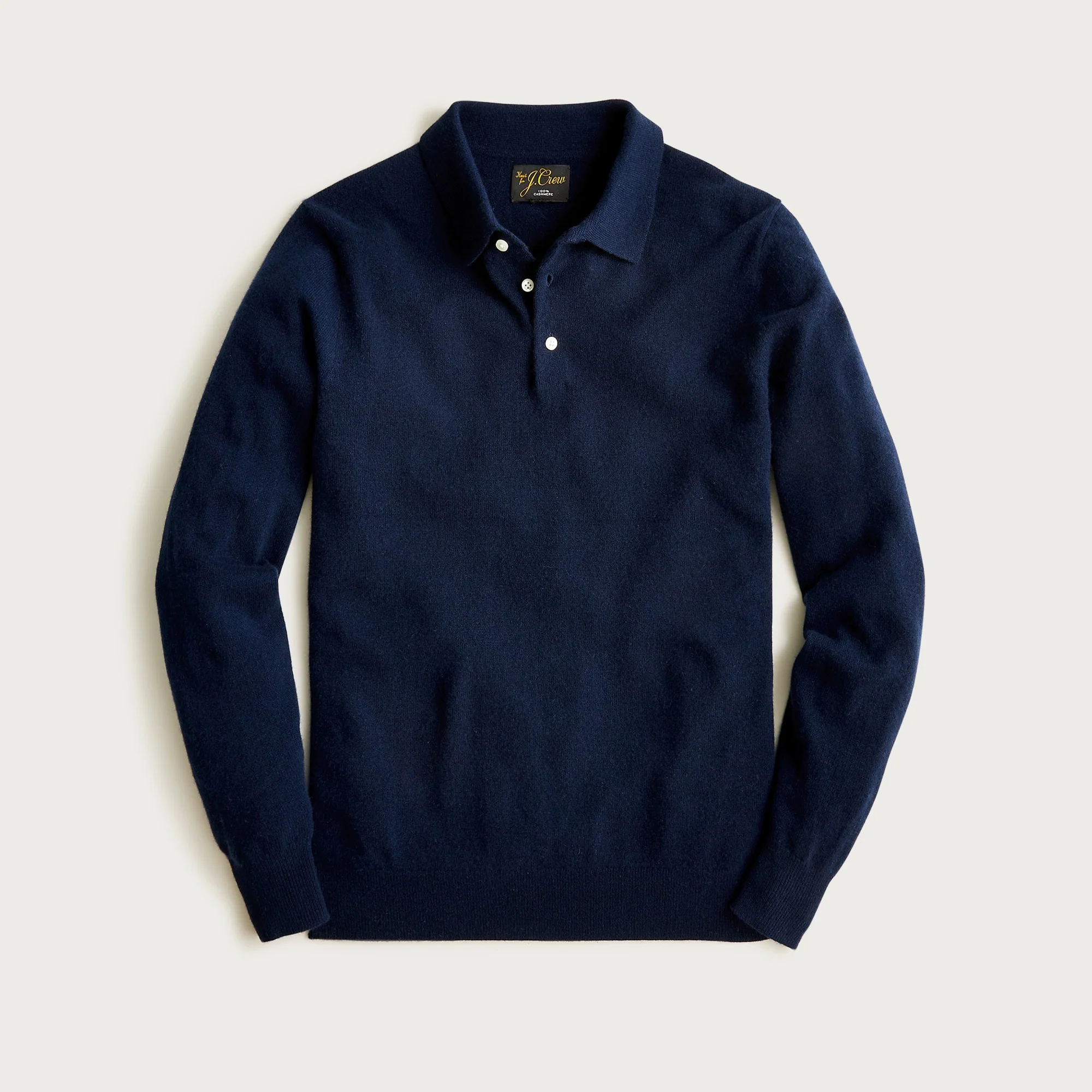 Cashmere collared sweater-polo - 1