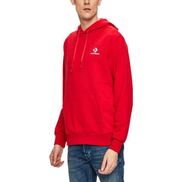 Converse Star Chevron Embroidered Pullover Sweatshirt 'Red' 10008926-A05 - 5