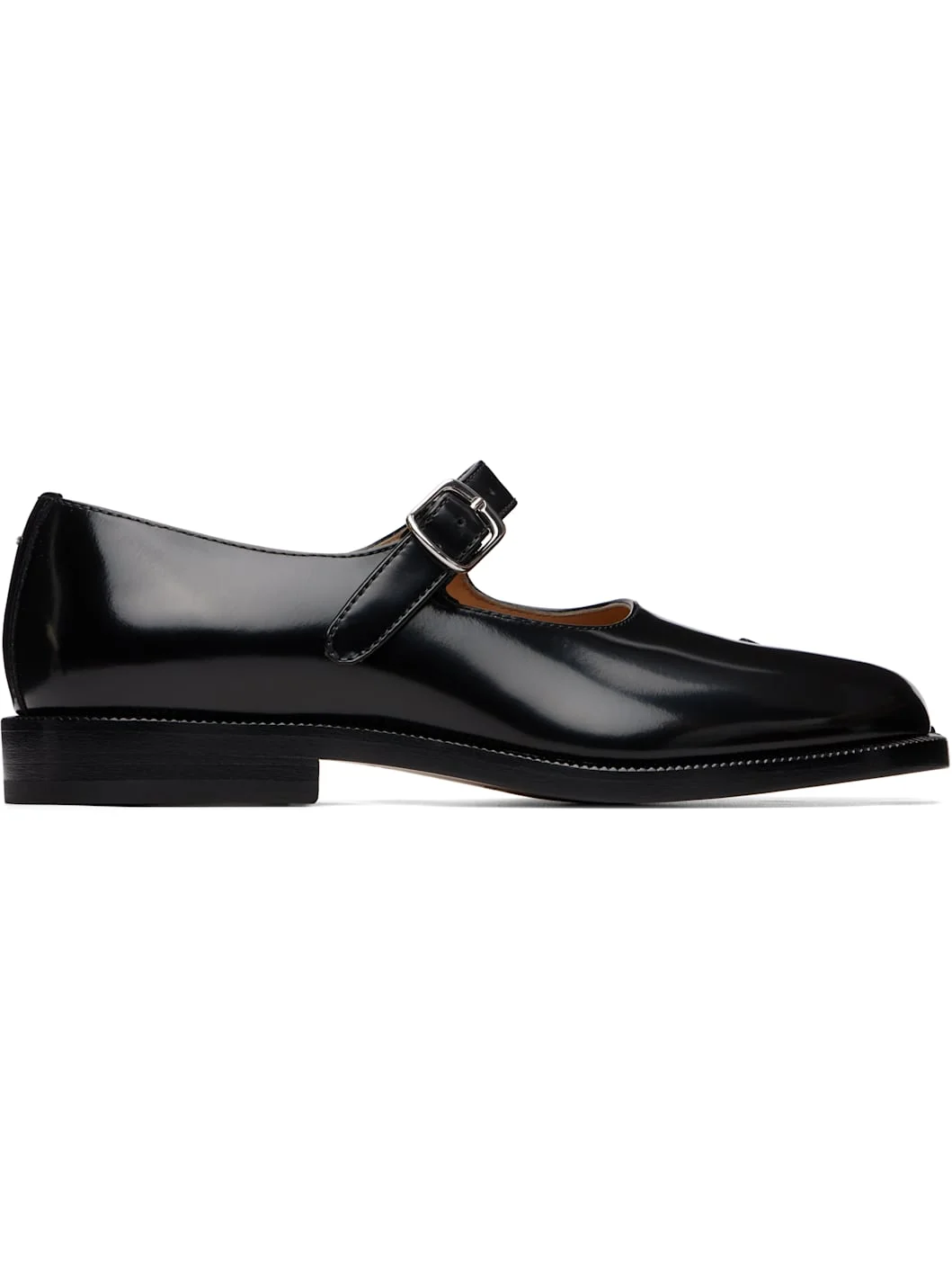 Black Tabi City Mary Jane Loafers - 1
