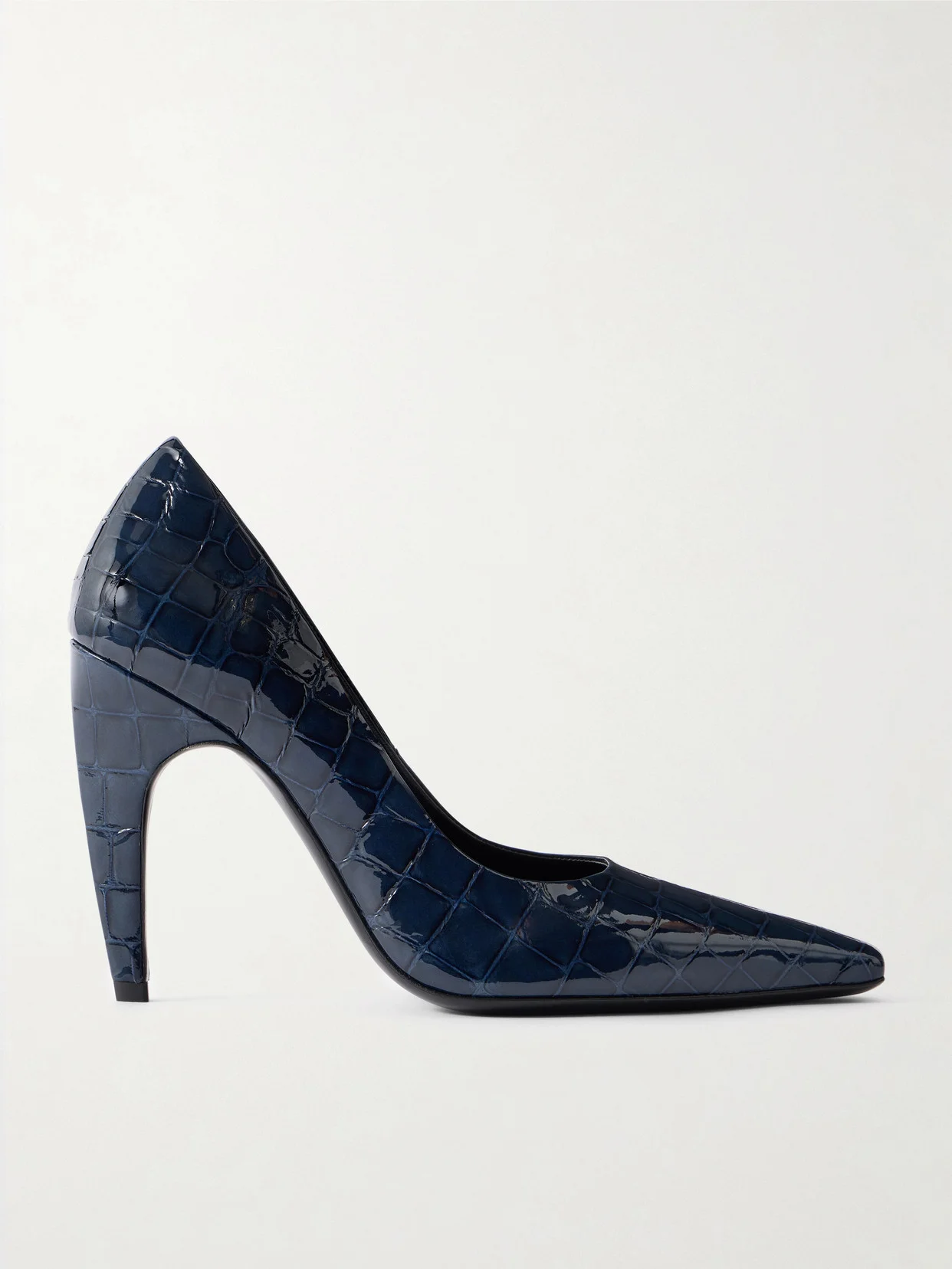 Fame Croc-effect Leather Pumps - 1