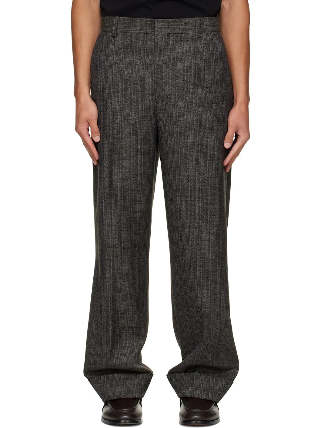 Brown Tweed Trousers - 1