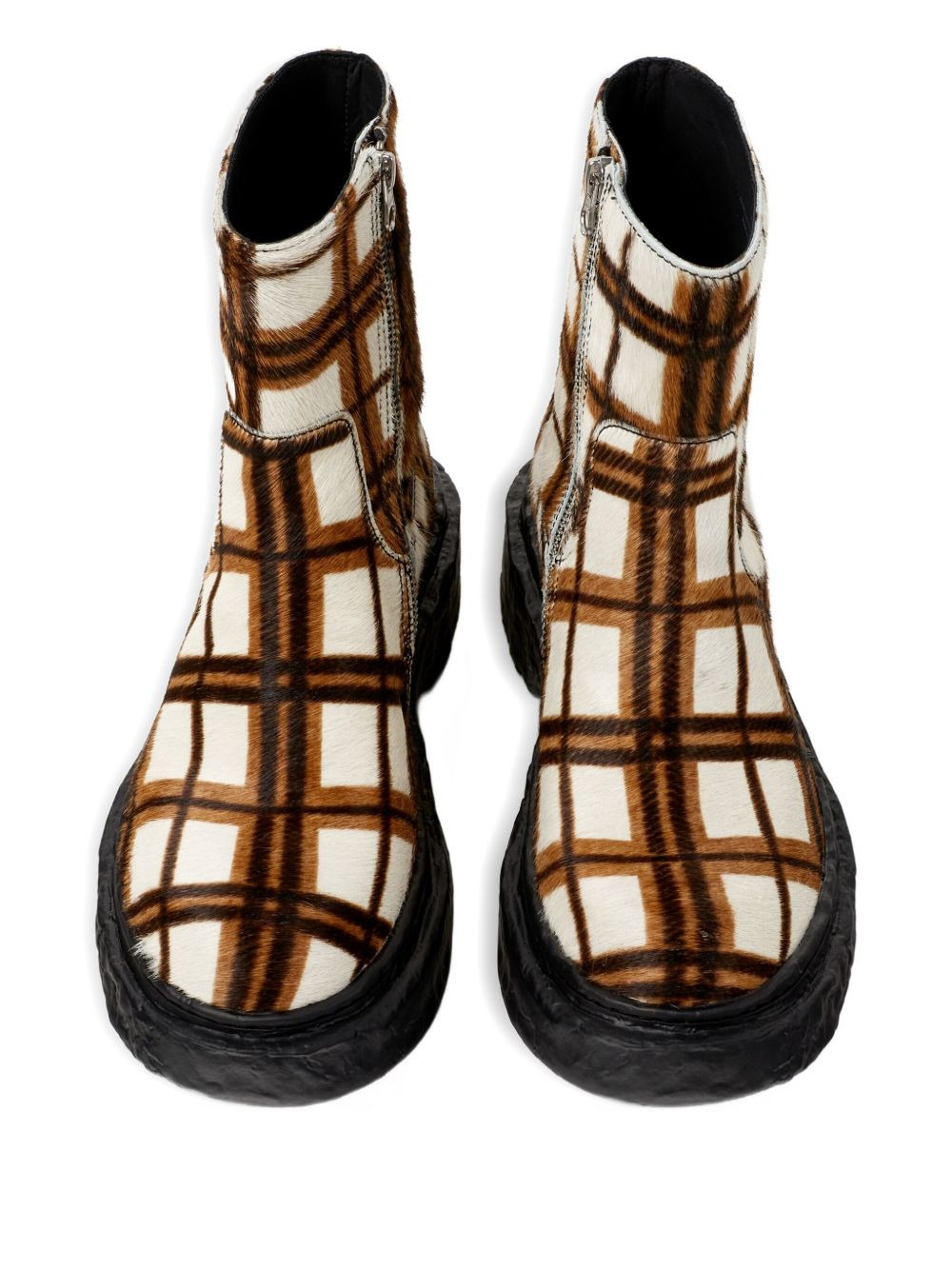 Vamonos checked zip boots - 4