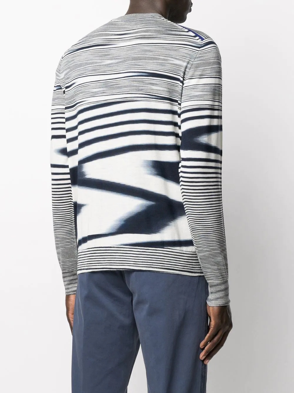 stripe-print wool jumper - 4