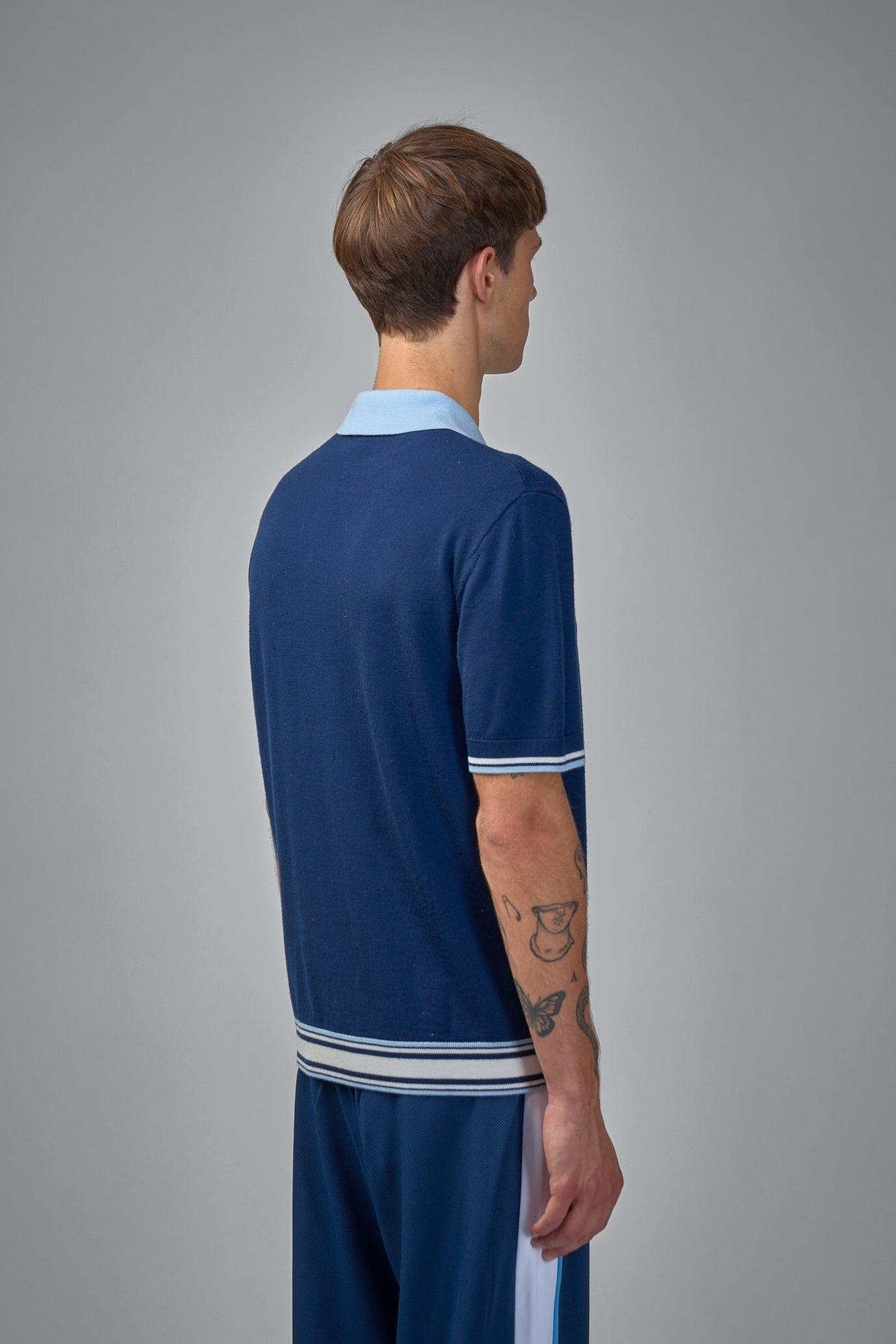 Merino Knit Tennis Polo Shirt - 3