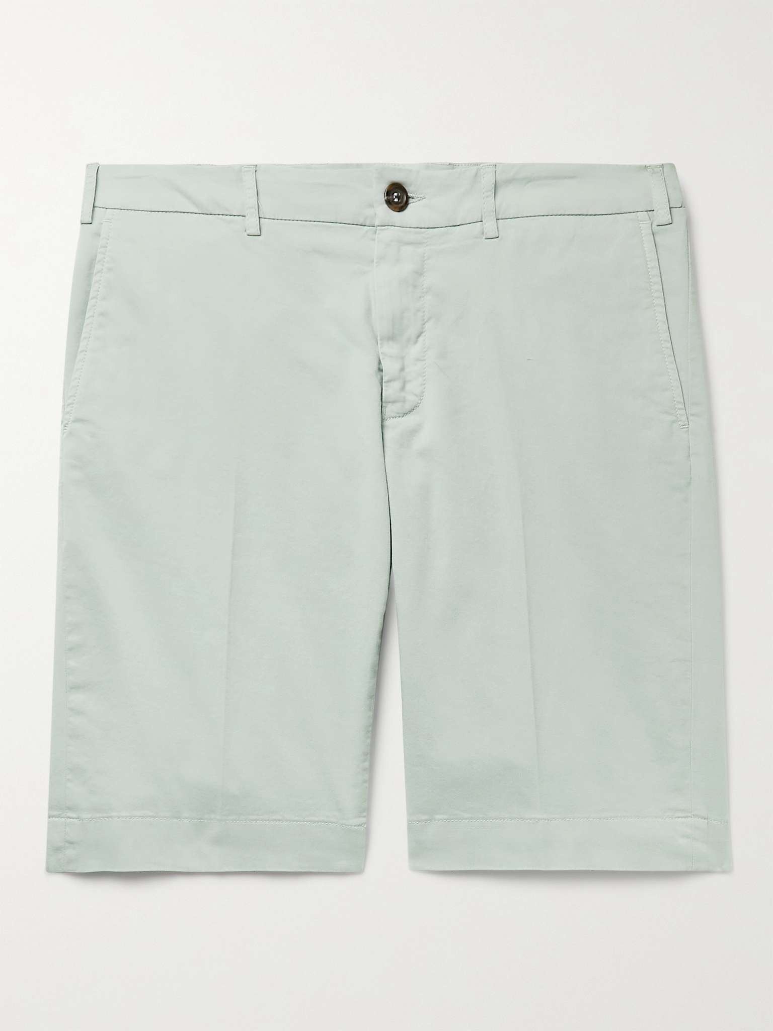 Stretch-Cotton Twill Shorts - 1