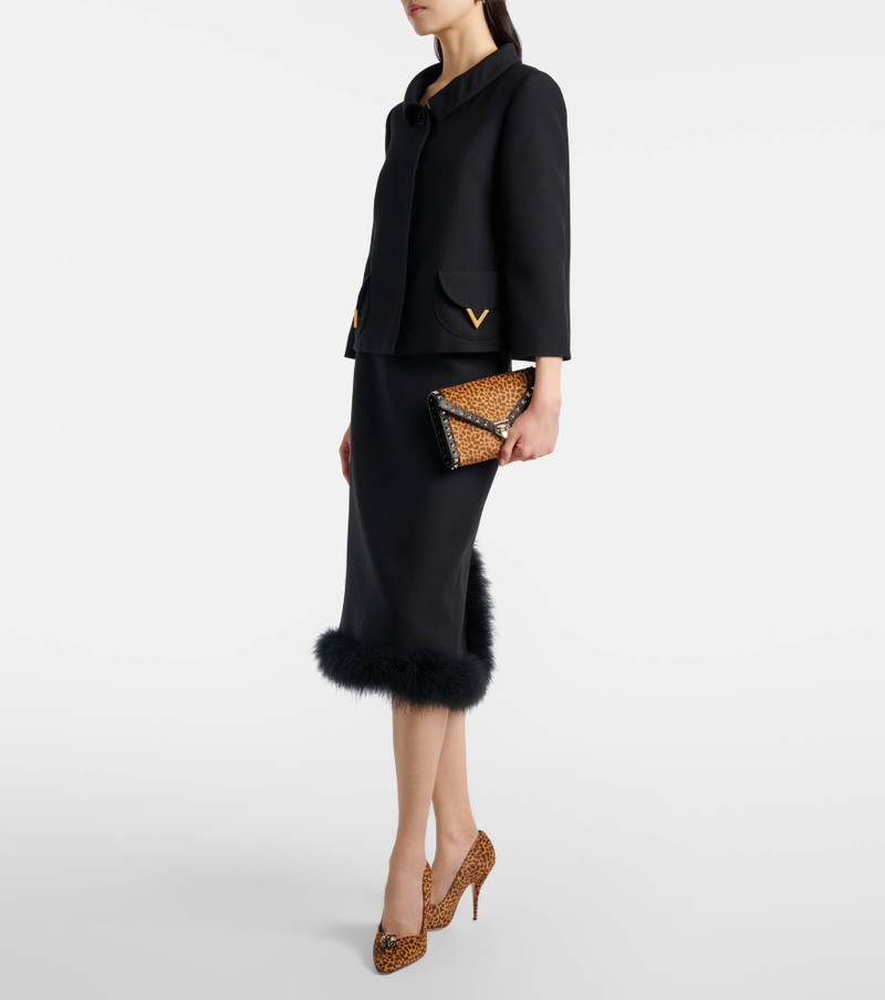 Valentino Rockstud Mini calf hair crossbody bag outlook