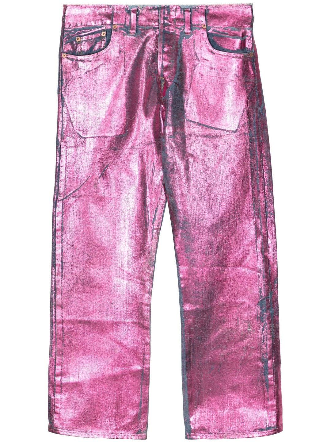 Foil Denim Pants - 1