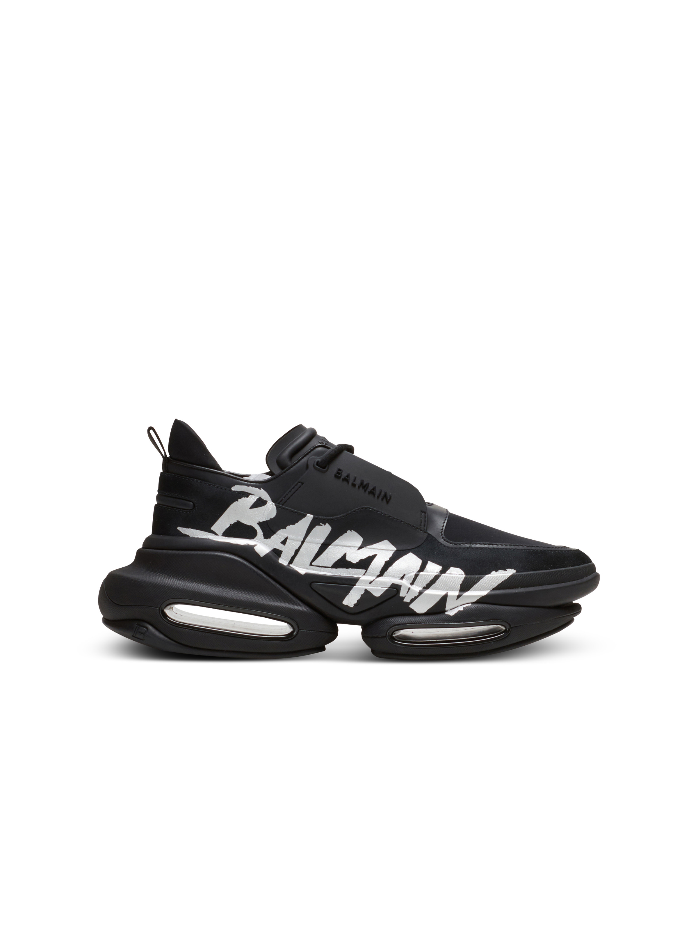 B-Bold trainers in rubberised leather and neoprene - 1