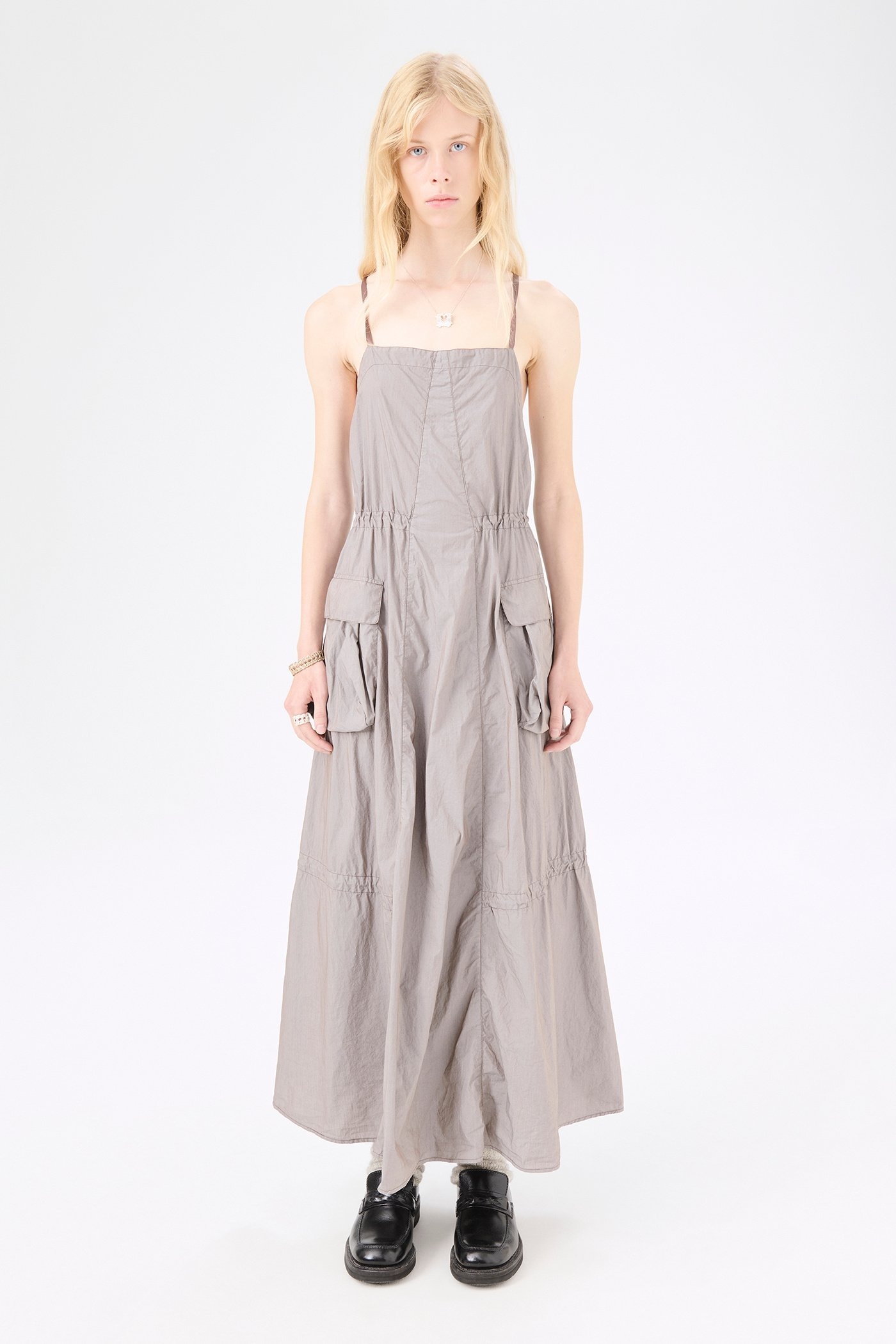 Parachute Dress Stone Khaki Parachute Poplin - 2