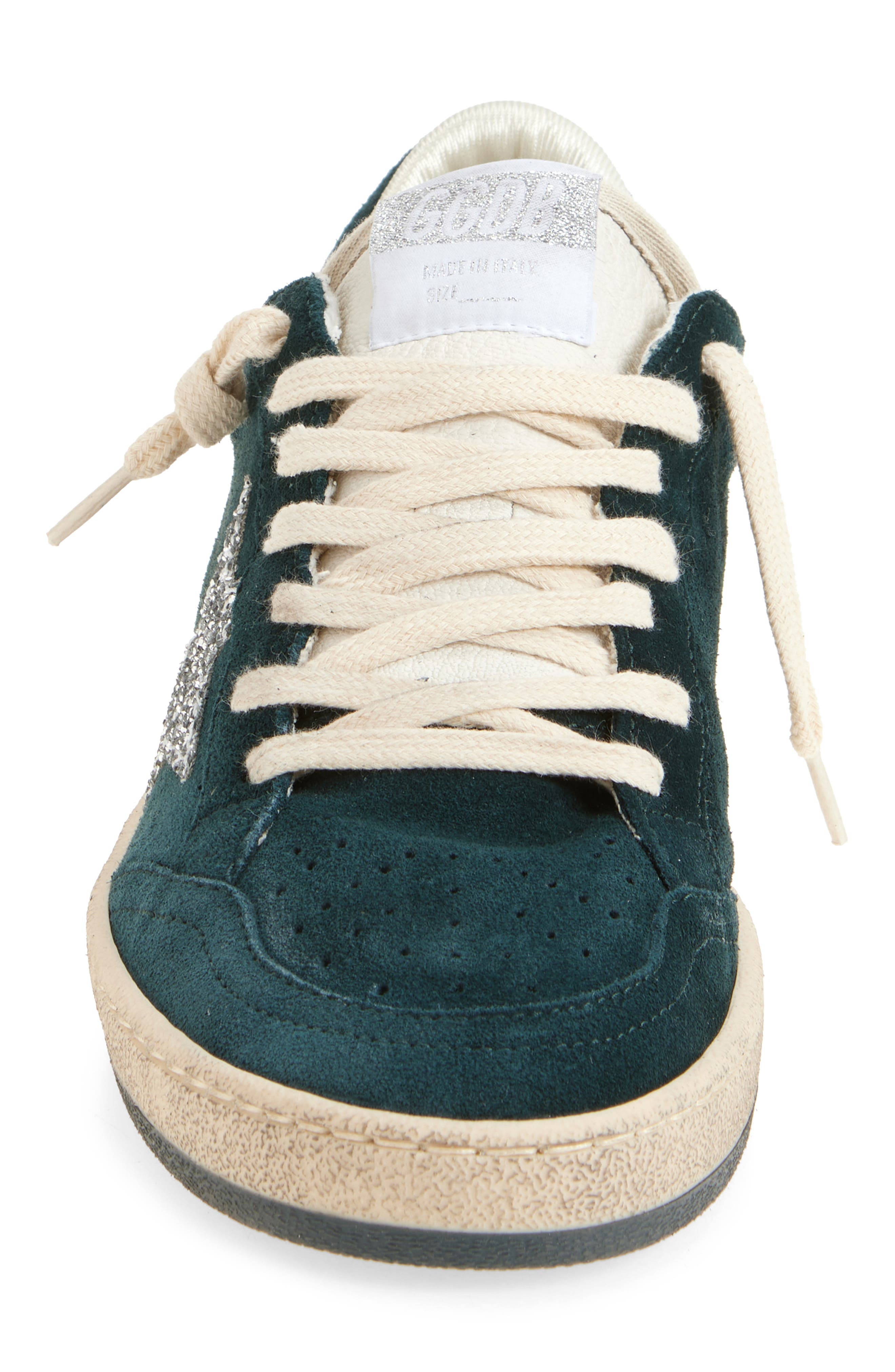 Golden Goose Ball Star Low Top Sneaker in Magical Forest/White/Silver at Nordstrom - 4