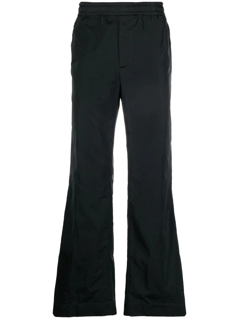 flared high-waisted trousers - 1