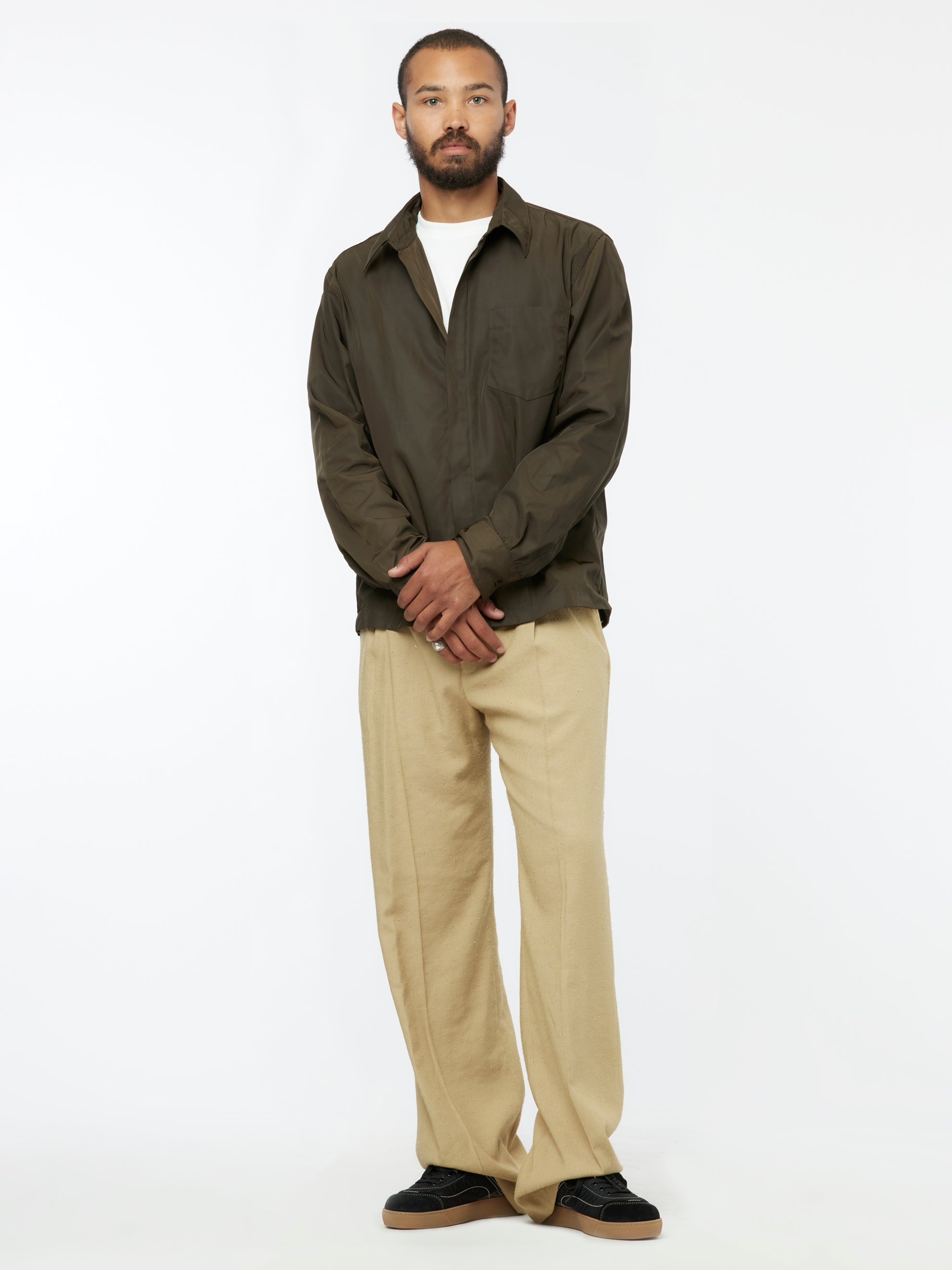 PYMAN DRAPY PANTS (CAMEL) - 5