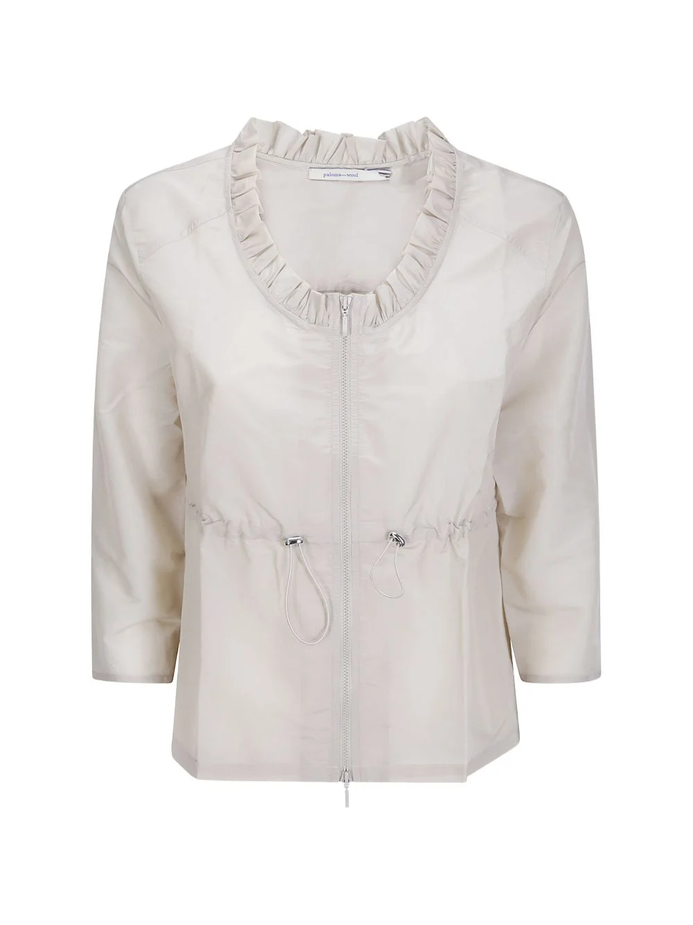 Raso ruffled drawstring jacket - 1