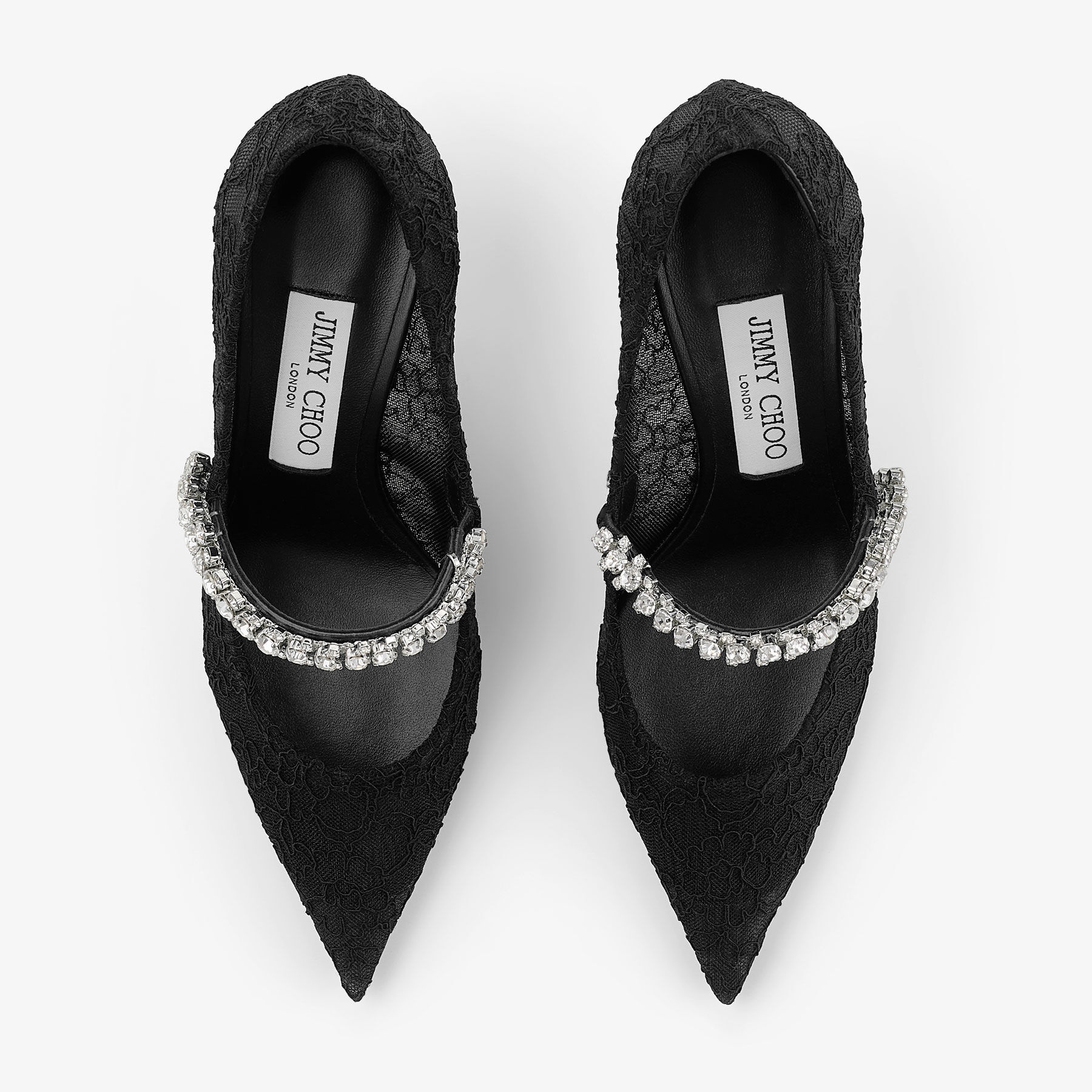 Bing Pump 65
Black Lace Pumps with Swarovski Crystals - 4