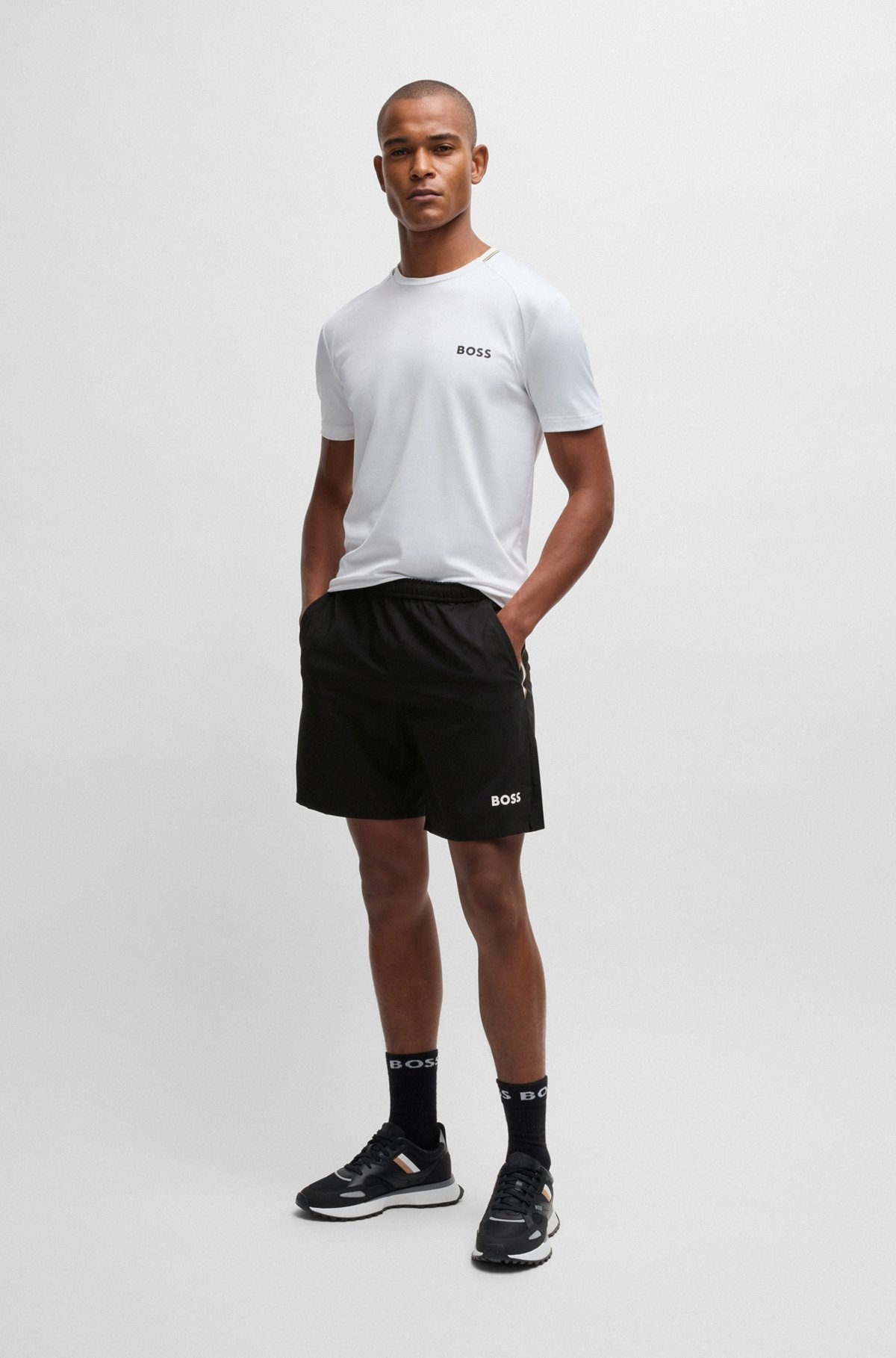 BOSS X MATTEO BERRETTINI SHORTS IN QUICK-DRY FABRIC - 3