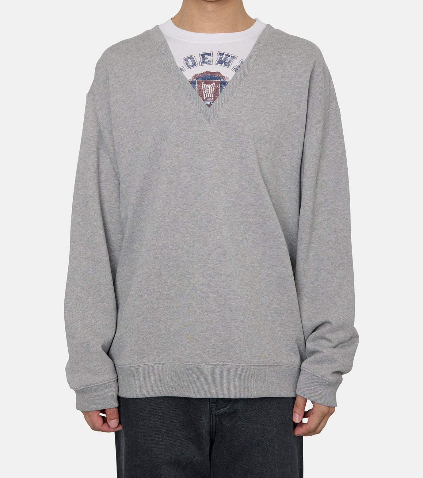 V-NECK SWEATSHIRT - 2