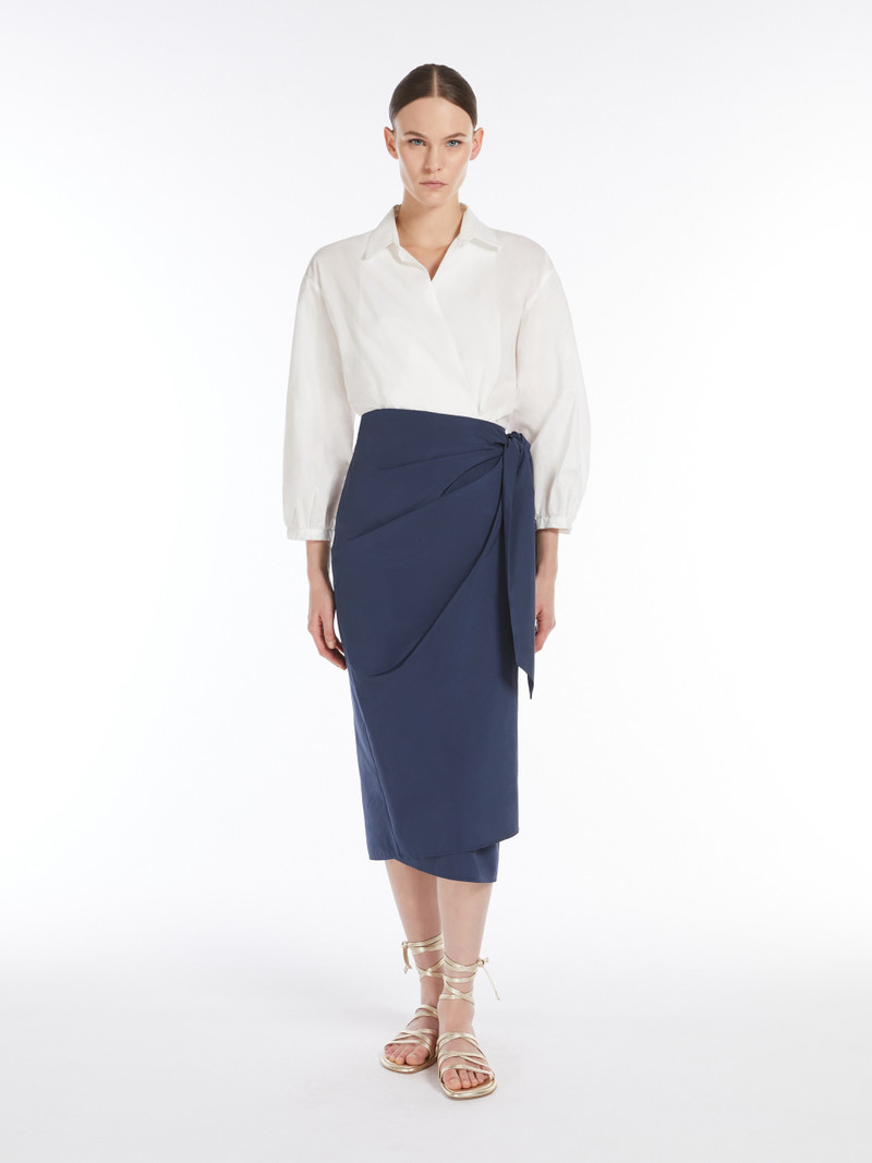 WEEKEND Max Mara NARSETE Taffeta wrap skirt outlook
