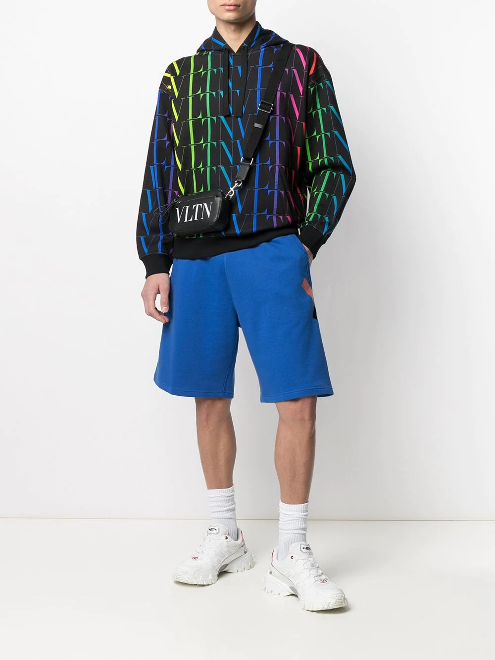 VLTN-print hoodie - 2