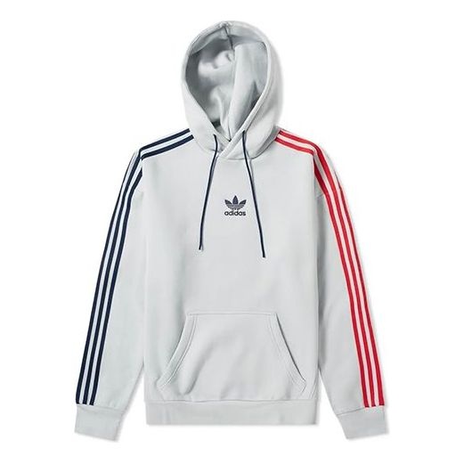 Men's adidas originals 3 STripe Hoody Gray EC3673 - 1