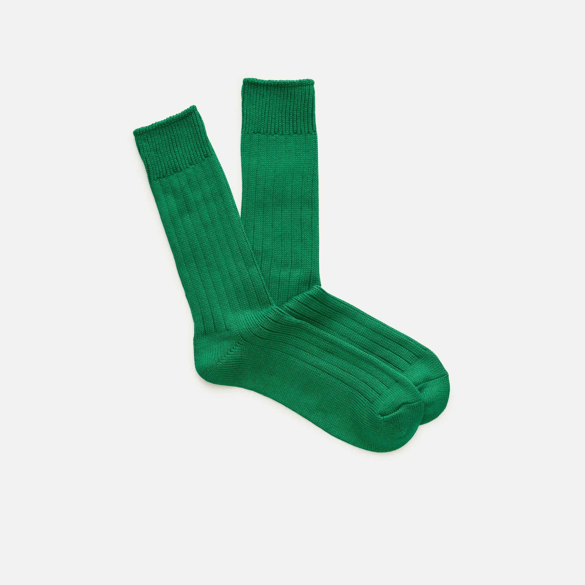 Ribbed cotton-blend socks - 1