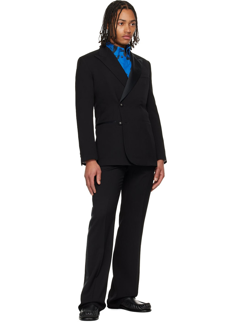 WALES BONNER Black 'The Rise Tuxedo' Blazer outlook
