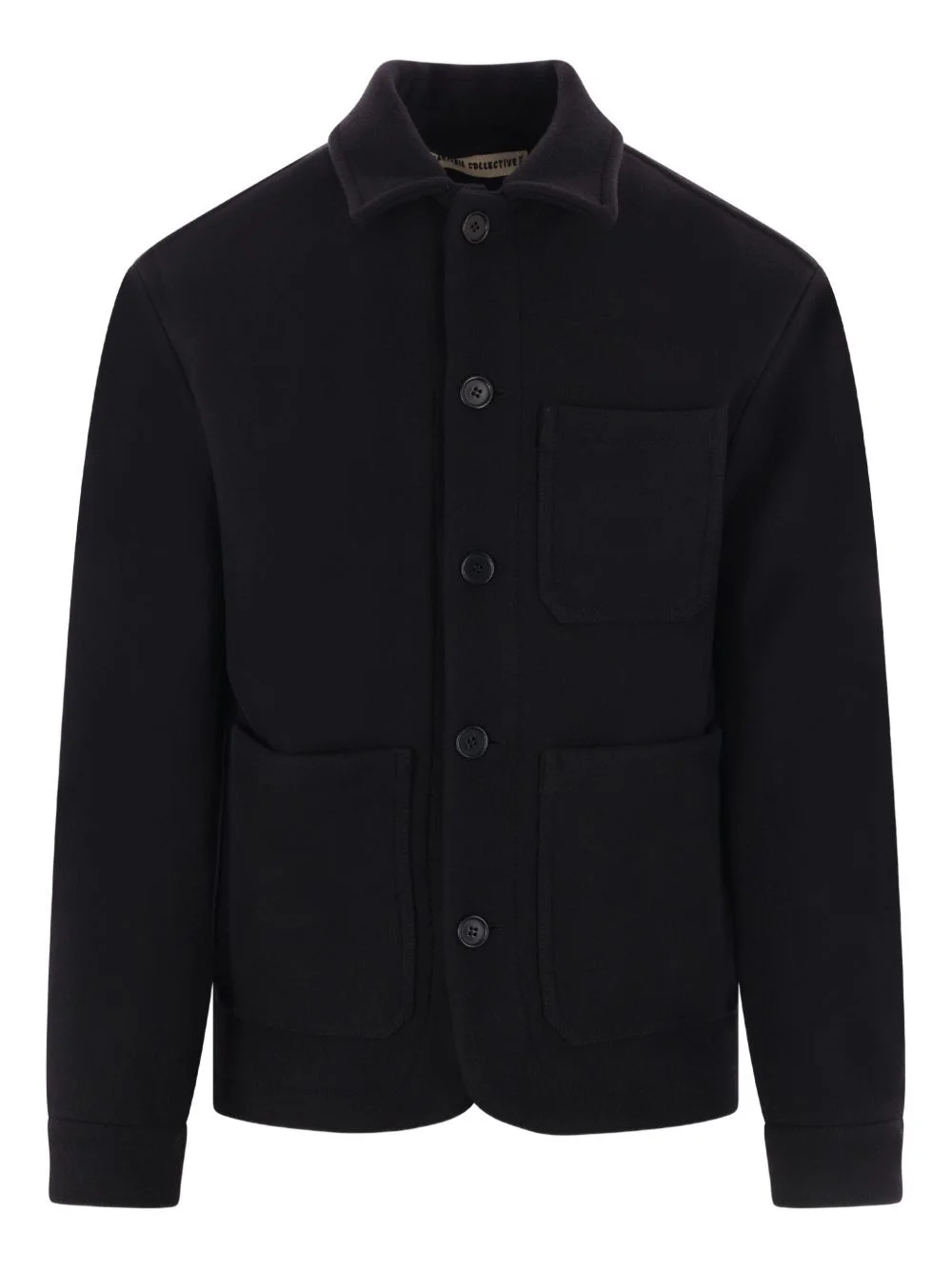 button-closure patch-pocket jacket - 1