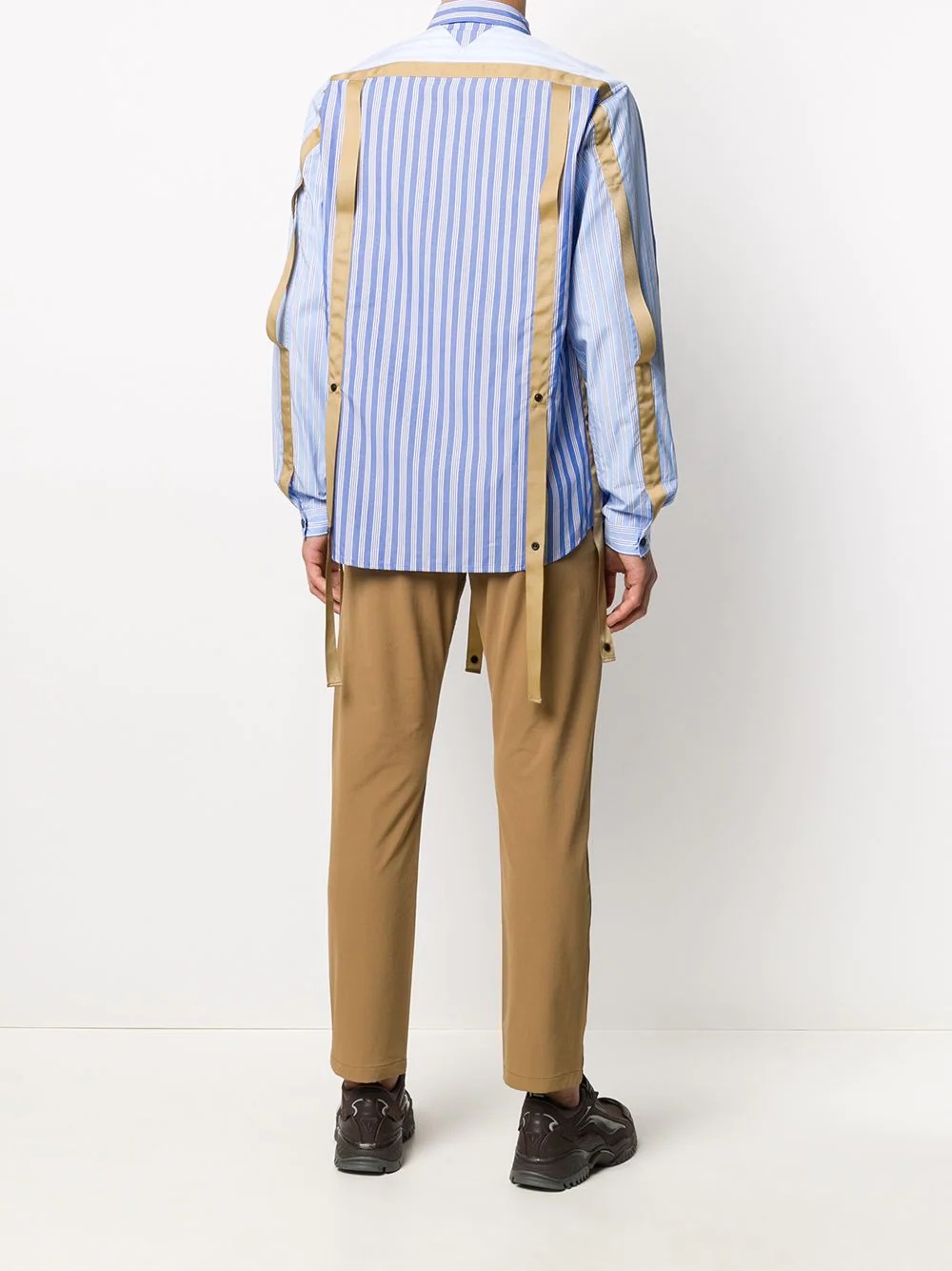 striped tassel-detail shirt - 4