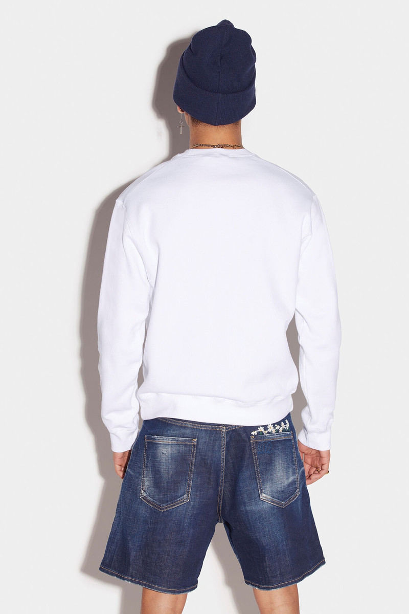DSQUARED2 RED CIRO ROUND NECK SWEATSHIRT outlook
