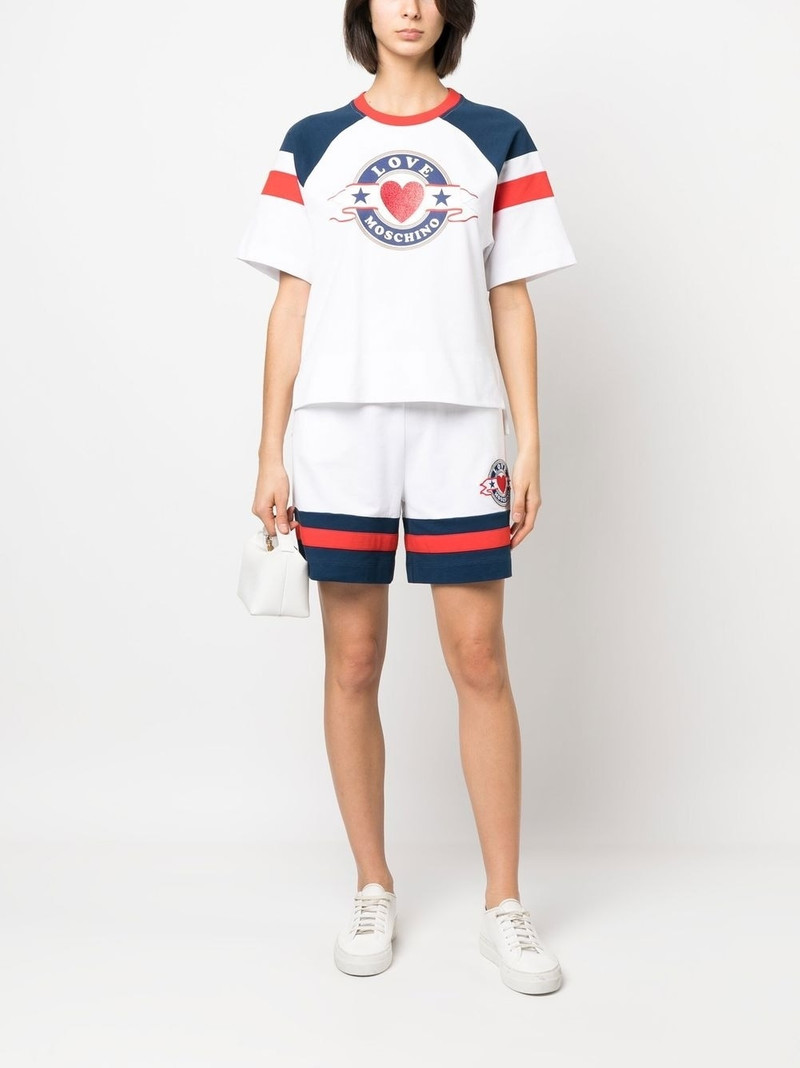 Moschino stripe-detail shorts outlook