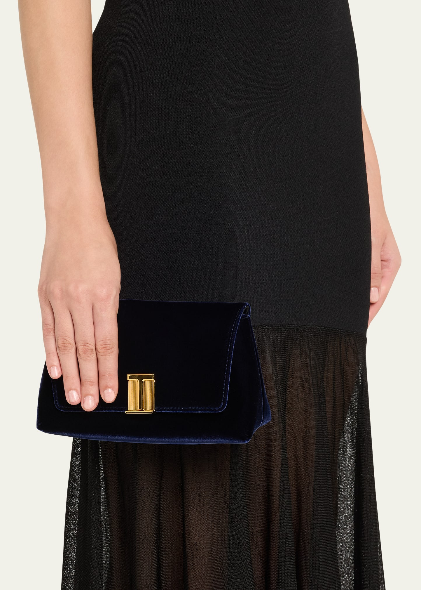 Nobile Mini Shoulder Bag in Velvet - 2