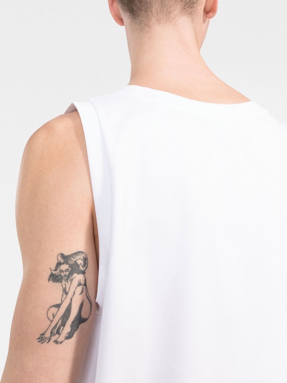 logo-plaque sleeveless T-shirt - 5