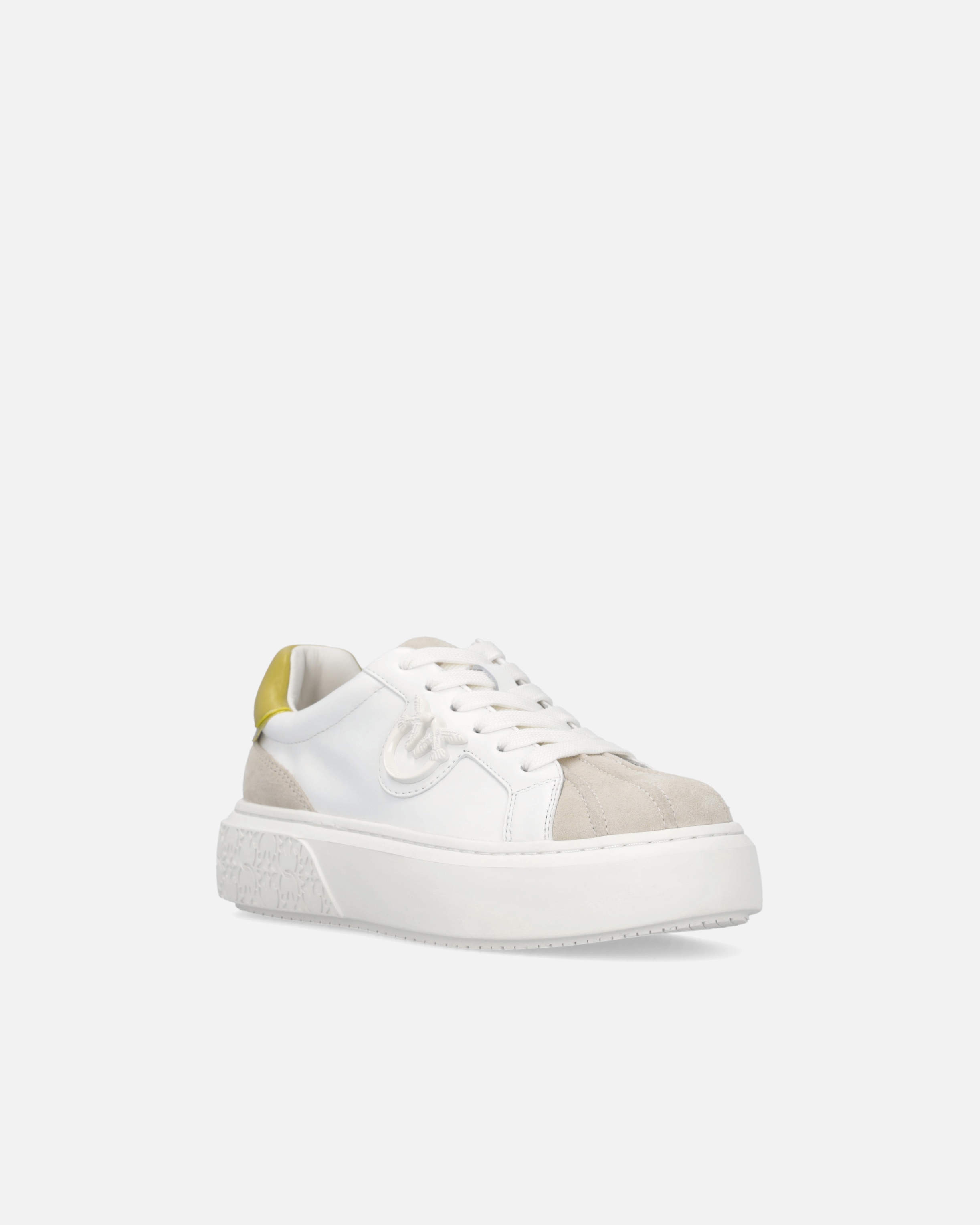 SNEAKERS WITH PLATFORM SOLE AND COLORED HEEL - 2