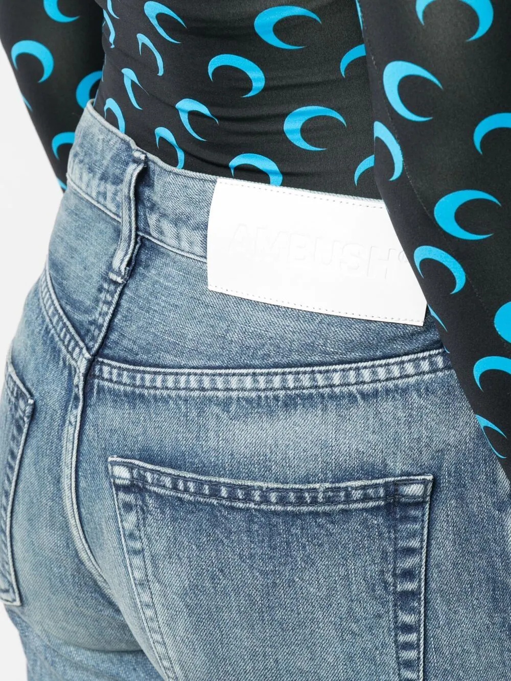 high-rise straight leg jeans - 6