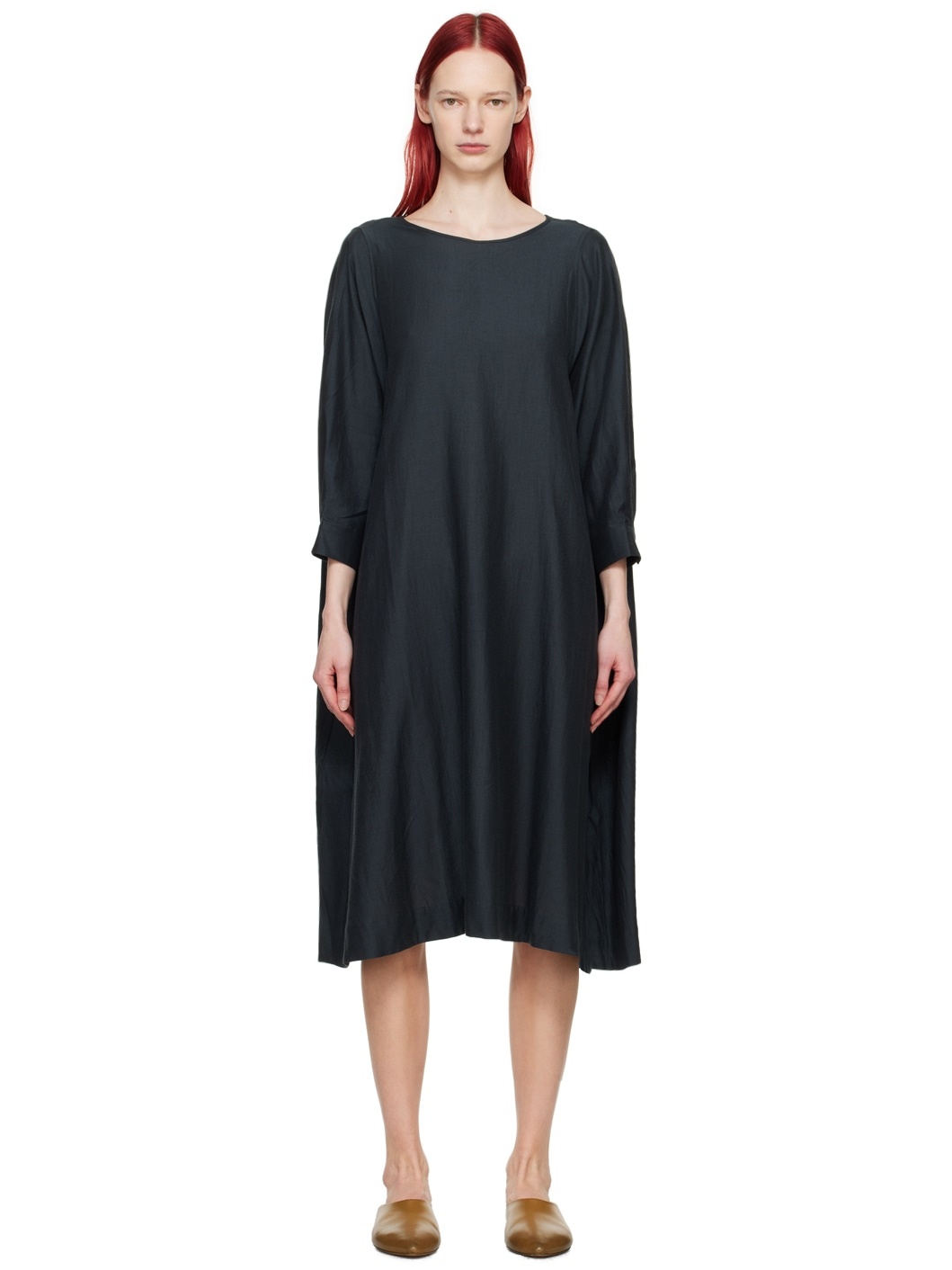 Black 'The Baker' Midi Dress - 1