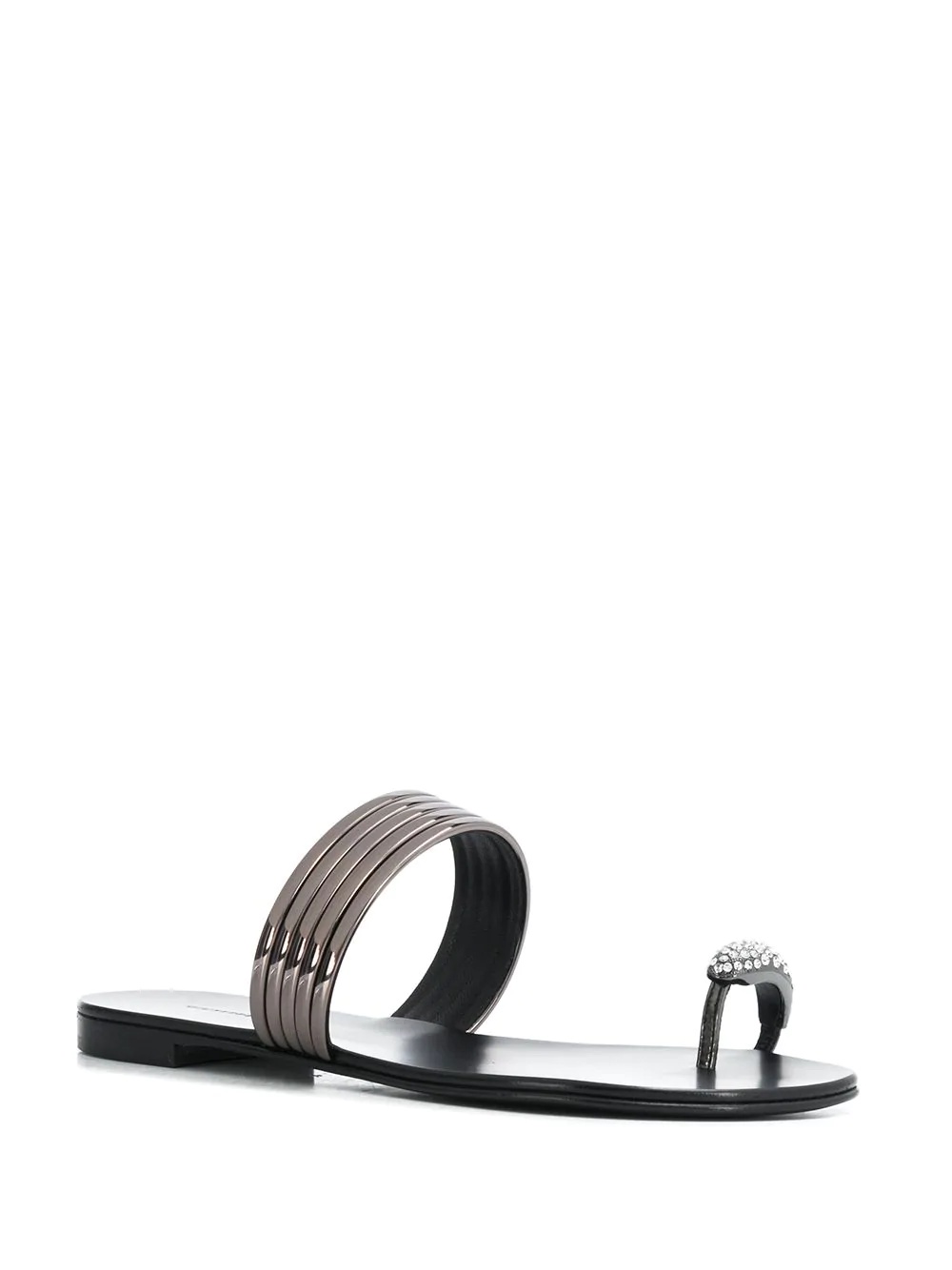 metallic sandals - 2