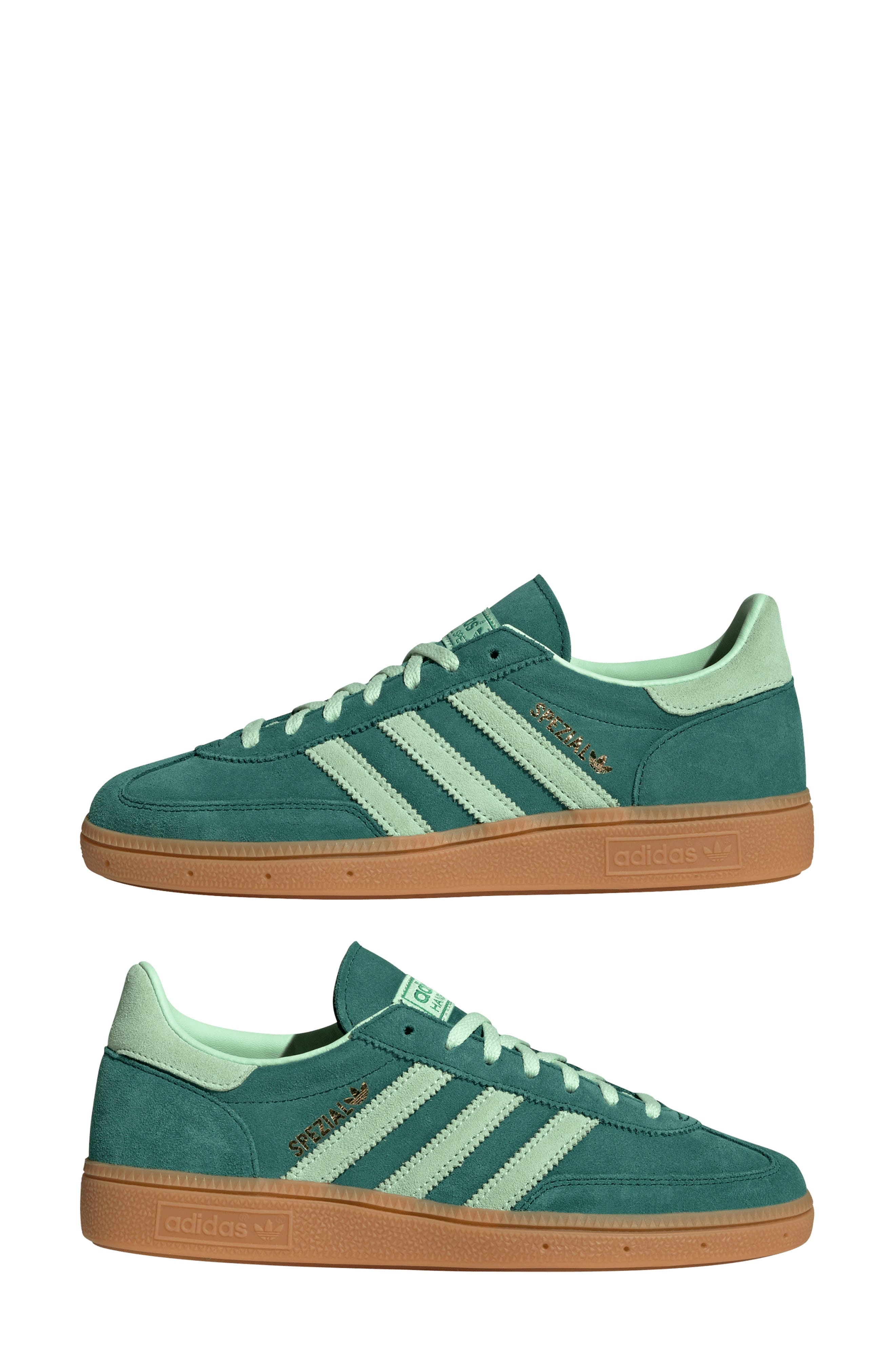 adidas Handball Spezial Sneaker in Green/green Spark/Gum at Nordstrom - 9