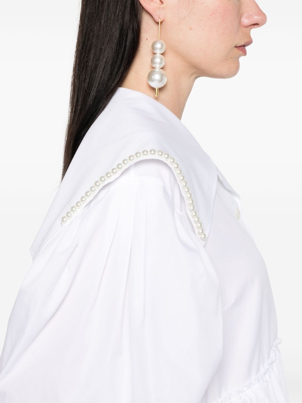 beaded sailor-collar mini dress - 5
