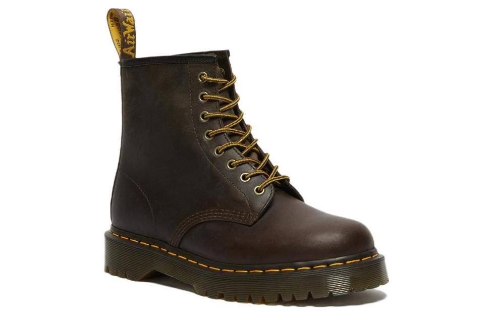 Dr. Martens 1460 Bex Crazy Horse Leather Lace Up Boots 'Dark Brown' 27894201 - 2