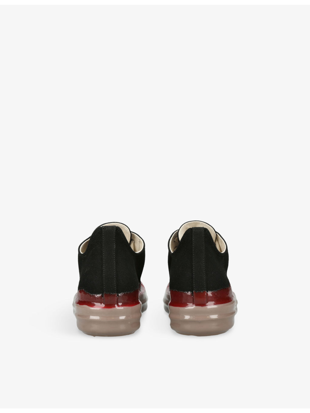 Contrast-Toe Denim Mid-Top Trainers - 4
