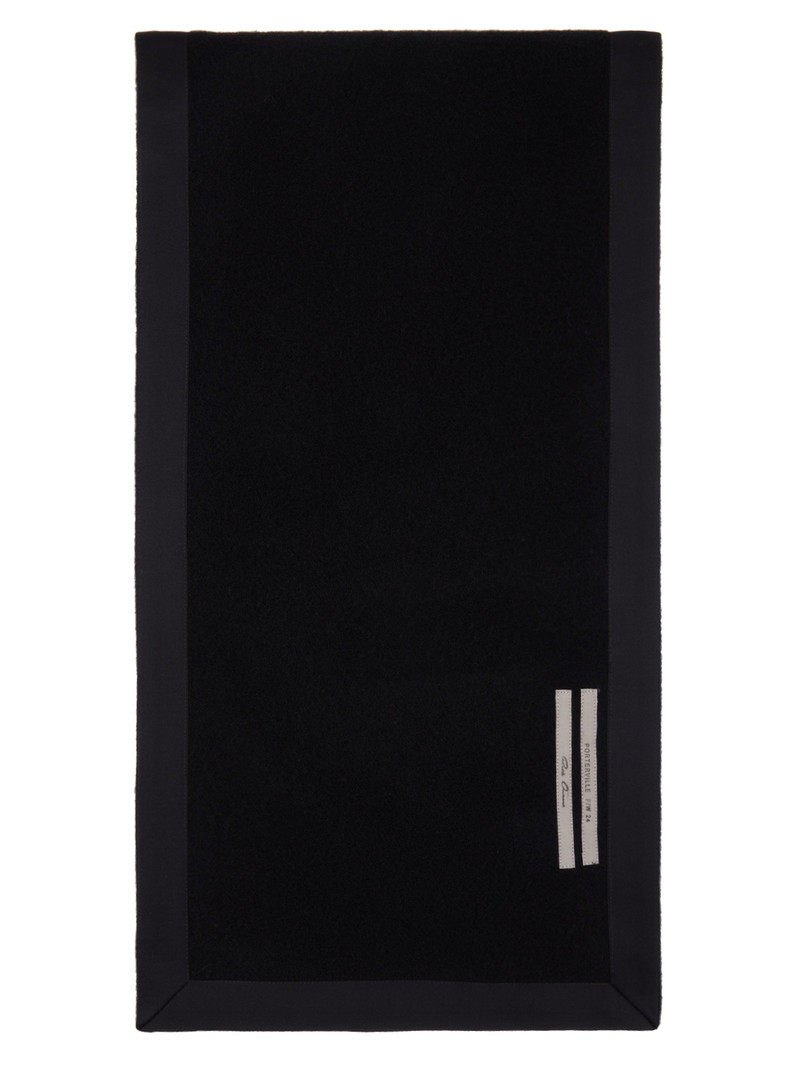 Rick Owens Black Porterville Long Stole Scarf outlook