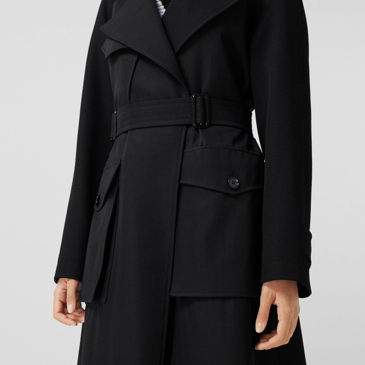 Technical Wool Tielocken Coat - 5