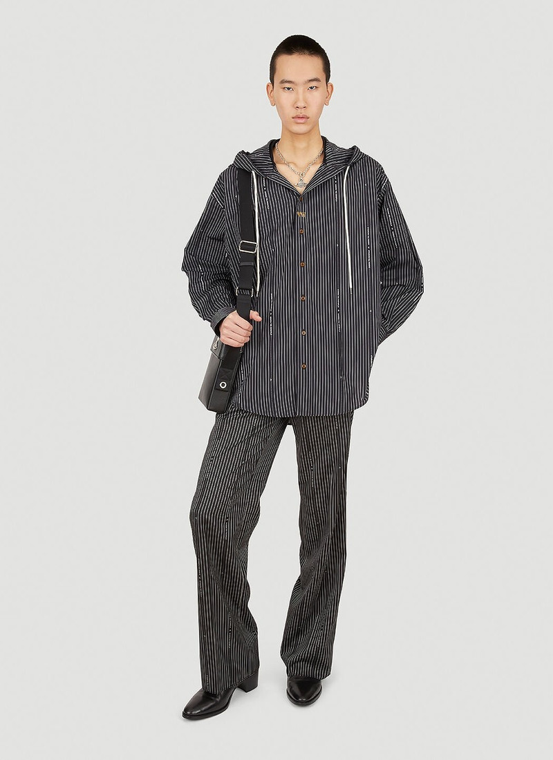 Vivienne Westwood Pinstripe Hooded Overshirt outlook