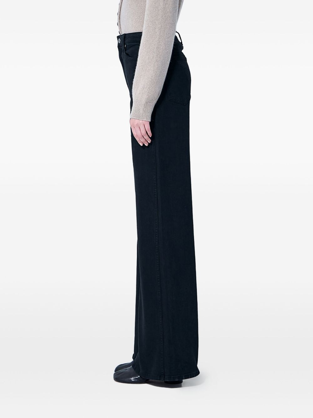 five-pocket wide-leg jeans - 3
